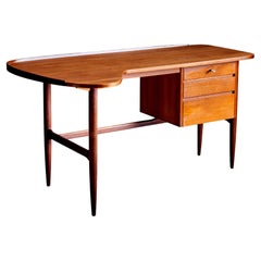 Teak Boomerang Desk