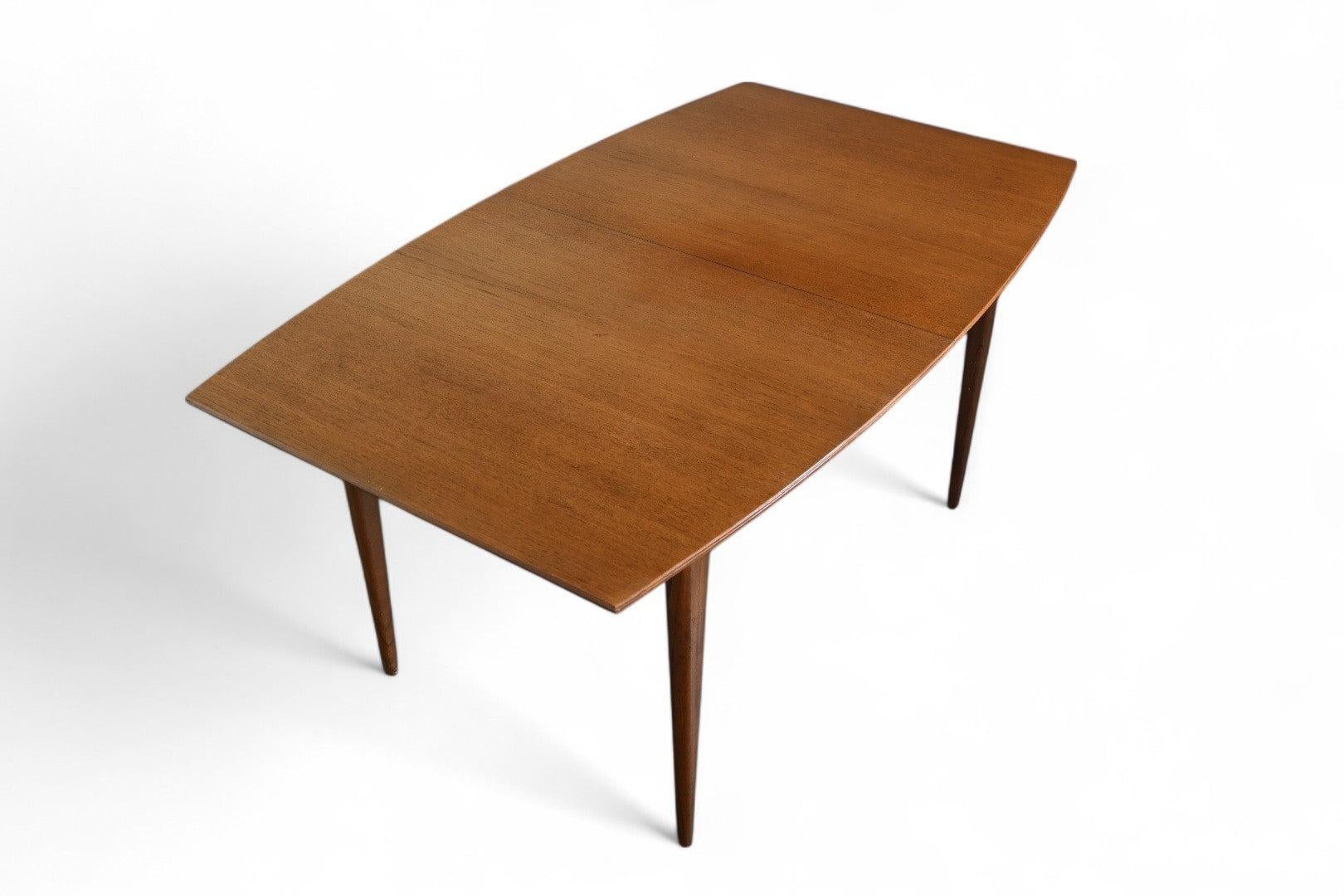 Teakholz Bow Edge Mid Century Butterfly Leaf Esstisch von a.h. McIntosh im Angebot 5