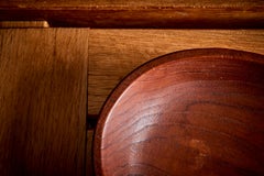 Teak Bowl by Anri Form, Mid-Century Modern, Italy, 1960s, 50cm Wide