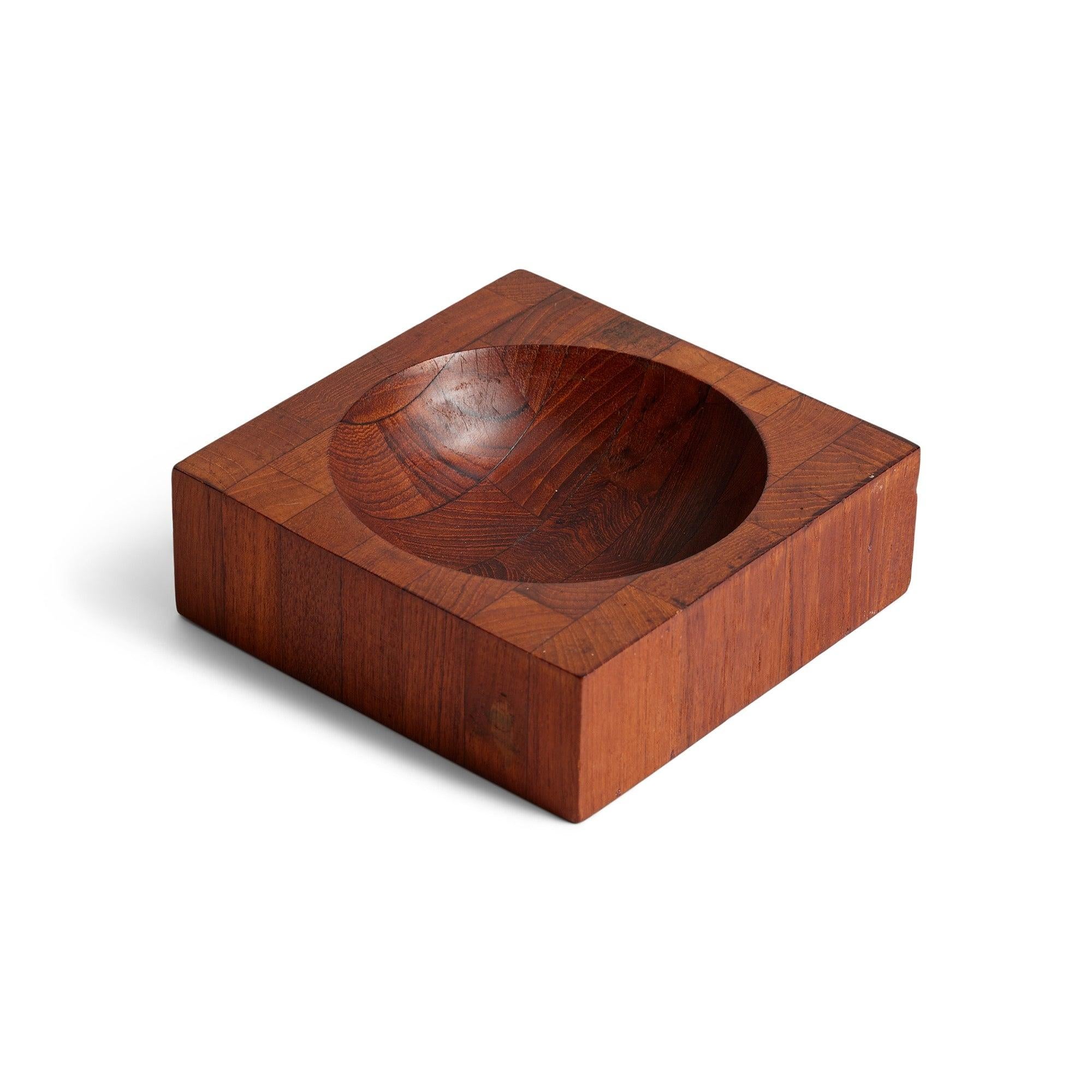 Contemporary Teak Bowl by Ernest Sohn For Sale