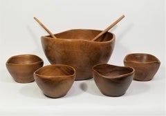 Teak Bowl Set Mid Century 1960s