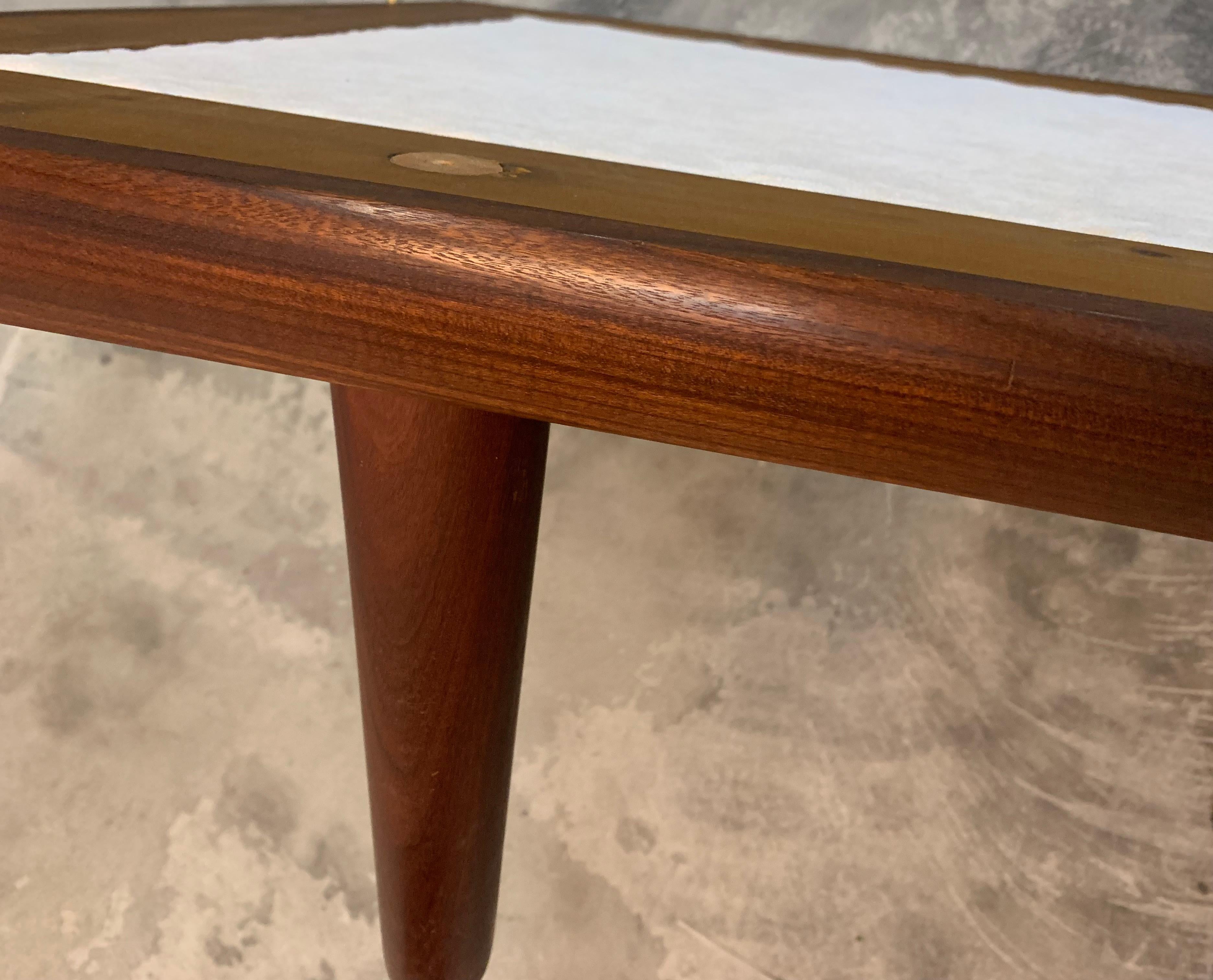 Teak & Brass Daybed Model Ge19 by Hans J. Wegner for GETAMA, Denmark 6