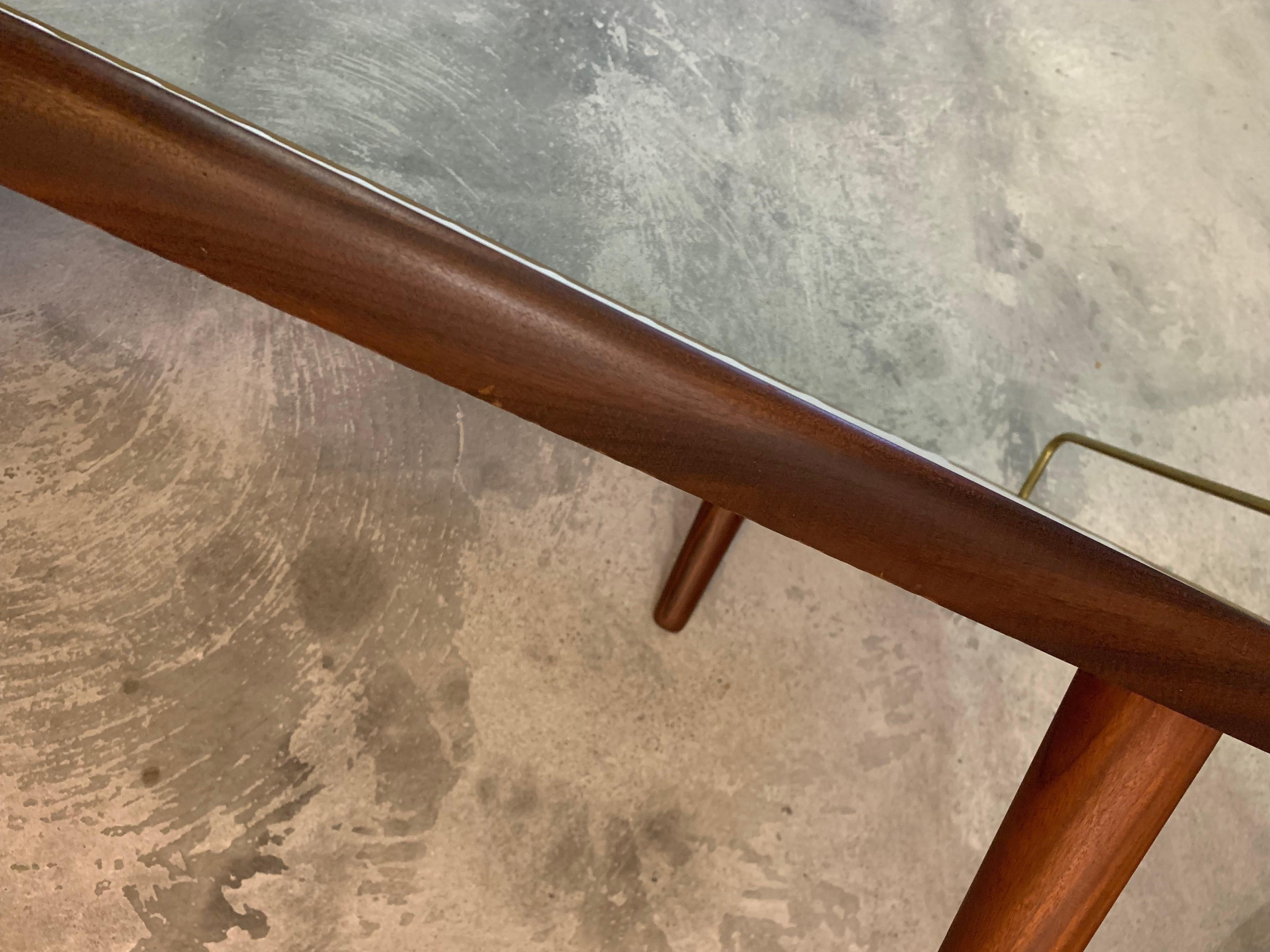 Teak & Brass Daybed Model Ge19 by Hans J. Wegner for GETAMA, Denmark 7