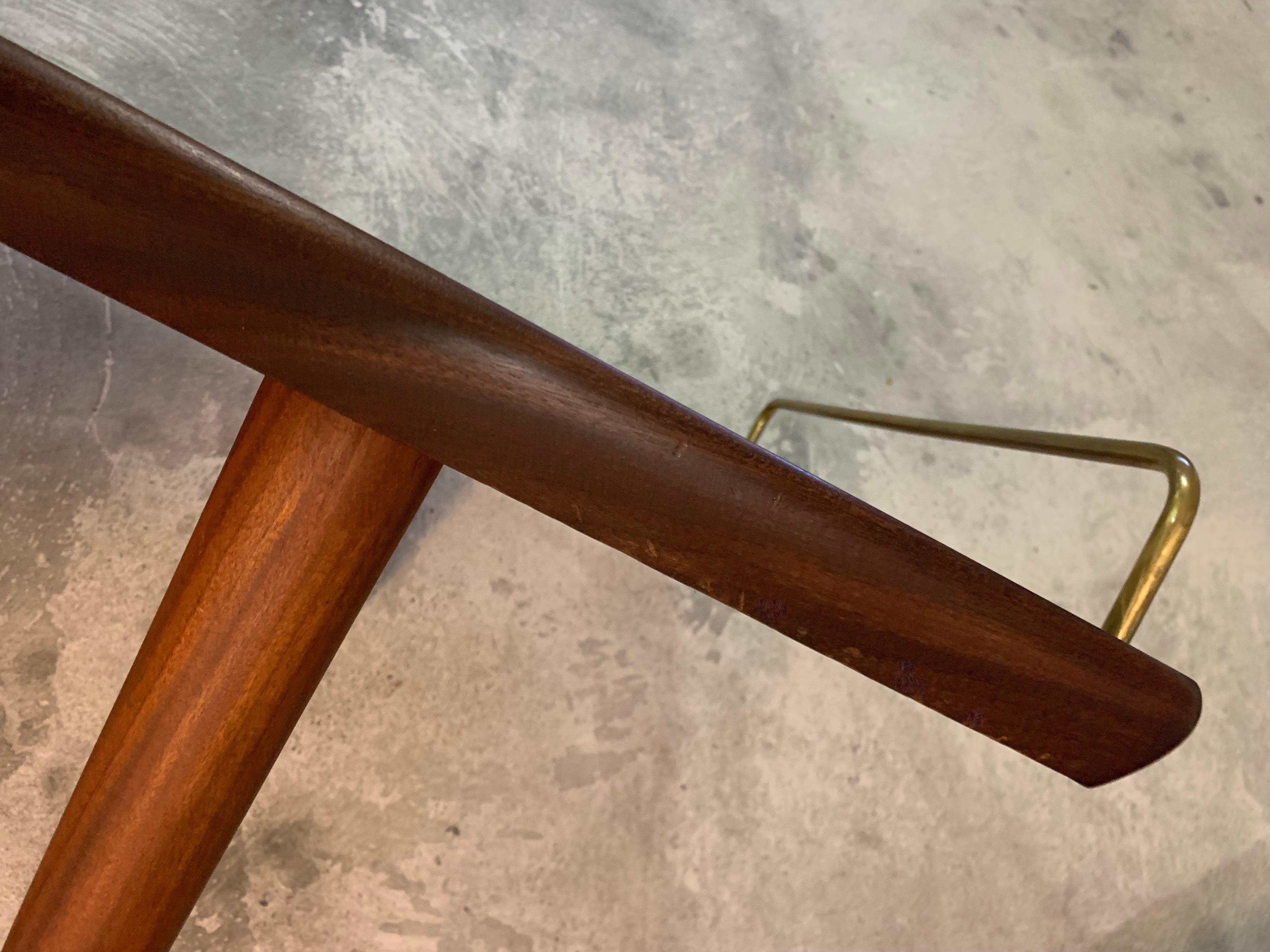 Teak & Brass Daybed Model Ge19 by Hans J. Wegner for GETAMA, Denmark 8