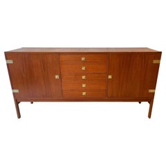 Teak & Brass Sideboard by France & Son, Denmark ca. 1960s