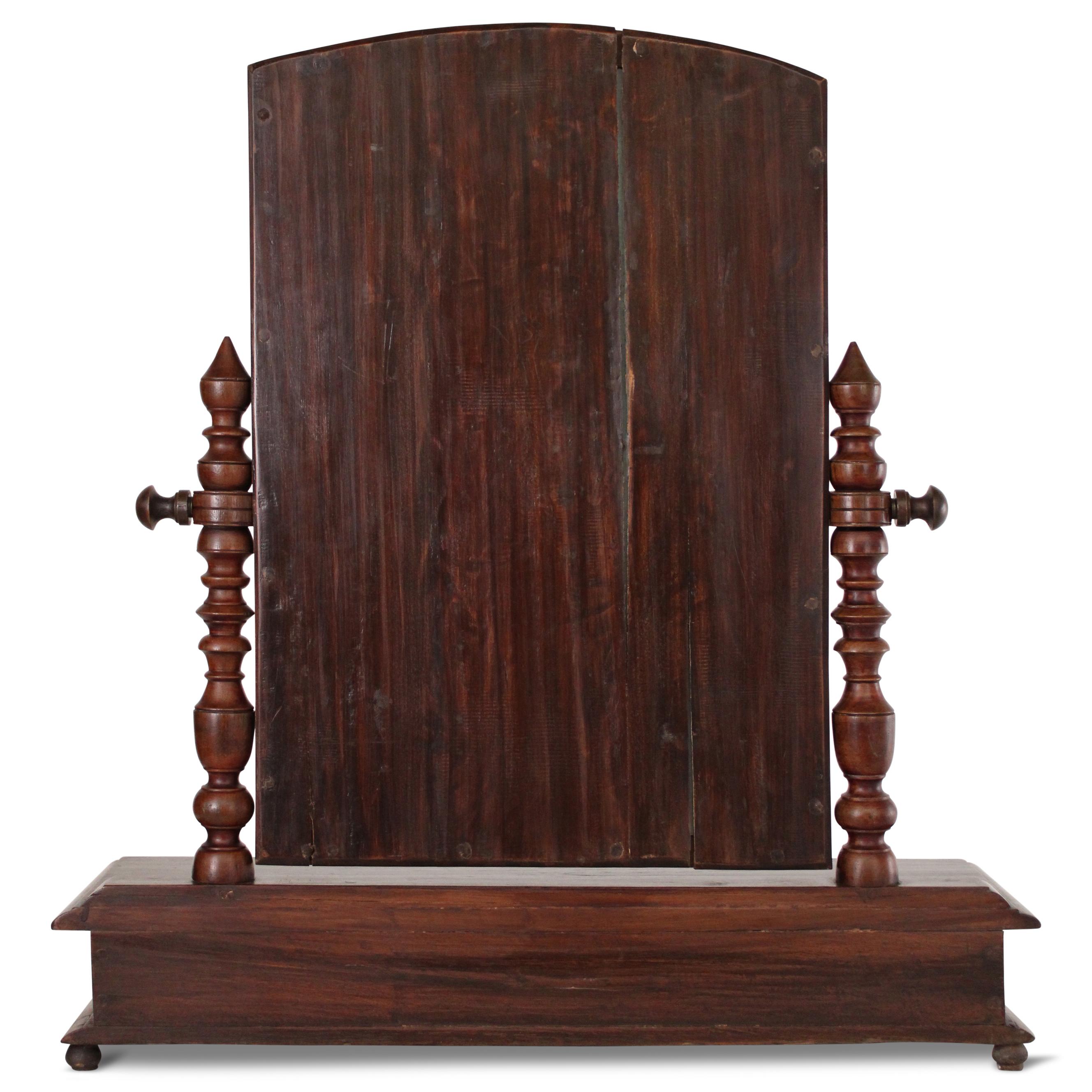 19th Century Indian Tabletop Vanity Mirror For Sale 2