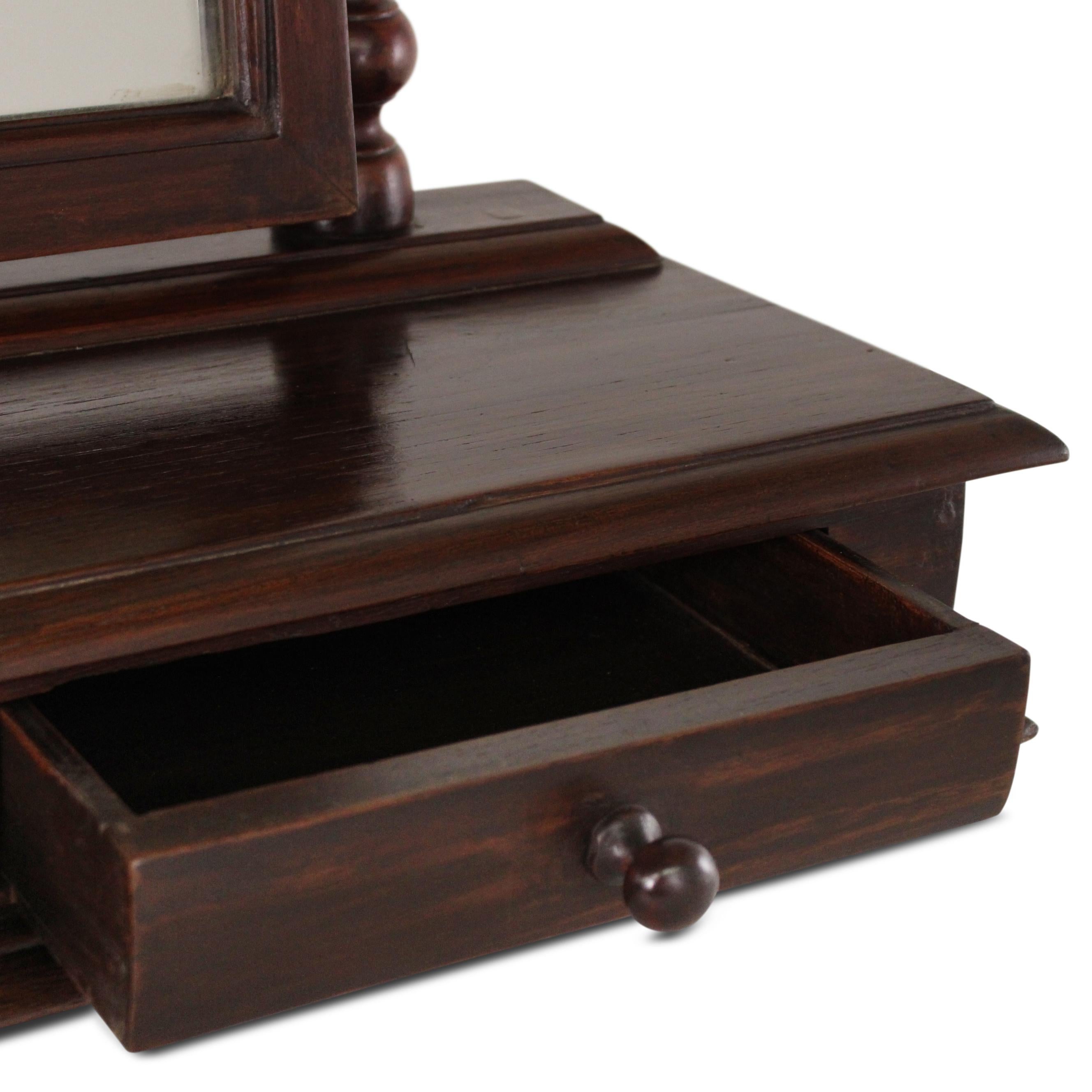 19th Century Indian Tabletop Vanity Mirror 3