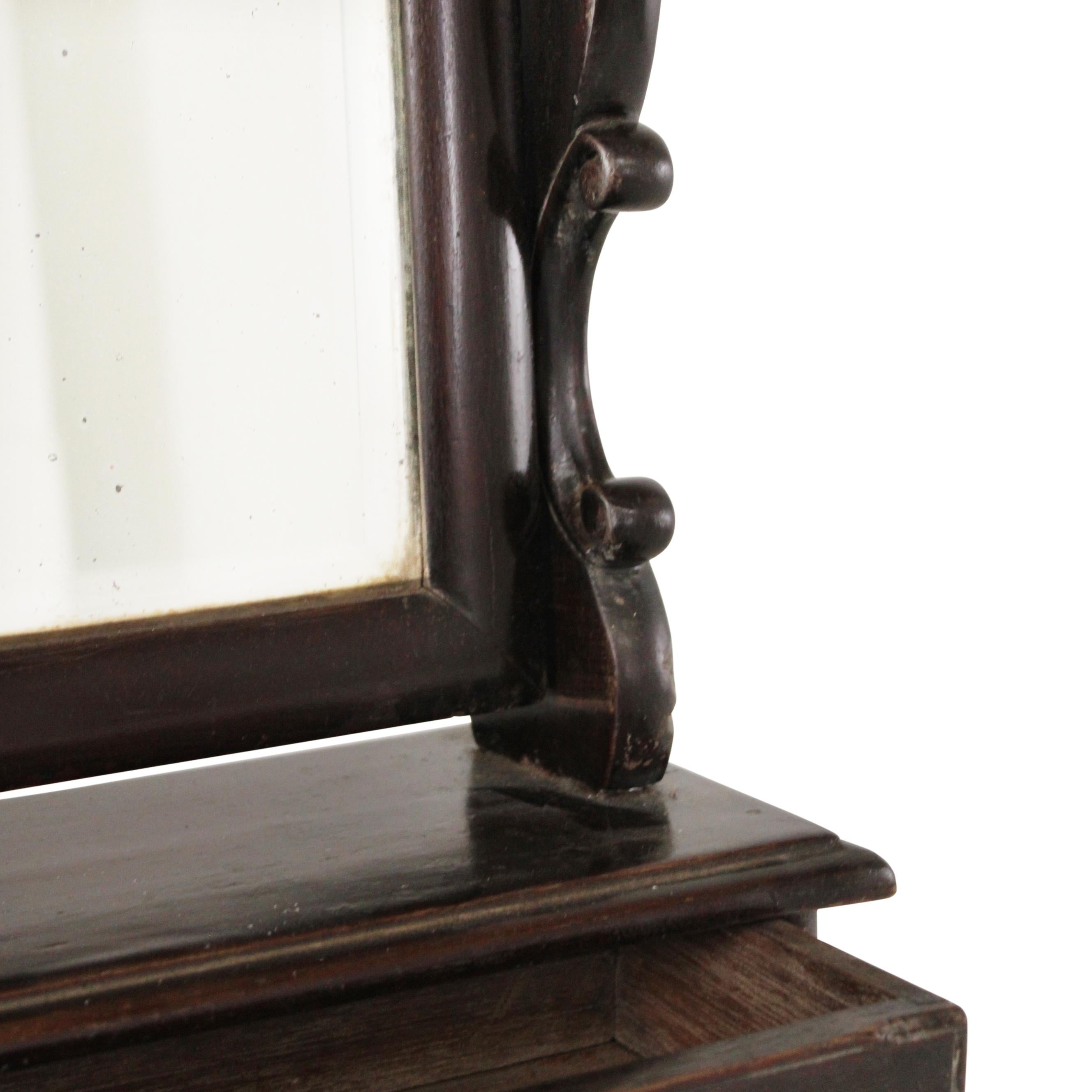19th Century Indian Tabletop Vanity Mirror For Sale 4