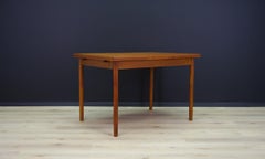 Teak Bronze Table Retro 1970s Scandinavian Design Vintage