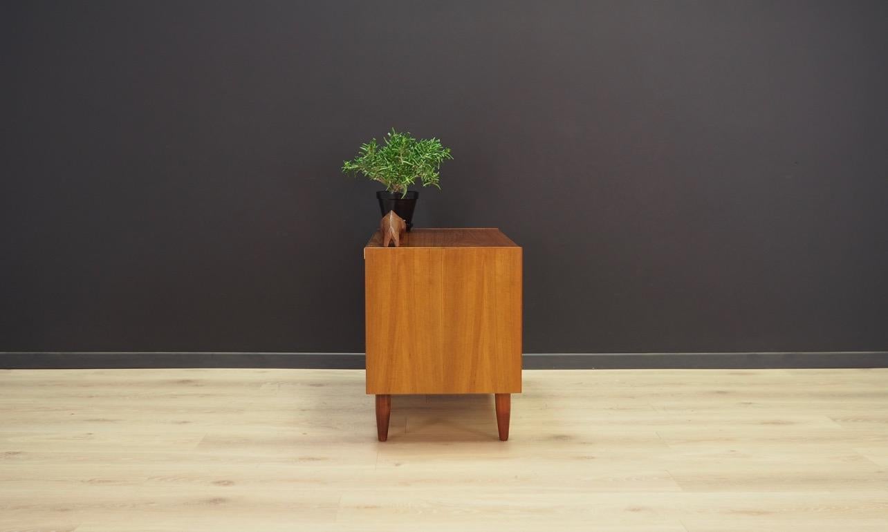 Late 20th Century Teak Brown Chest of Drawers Danish Design Midcentury 1970s For Sale