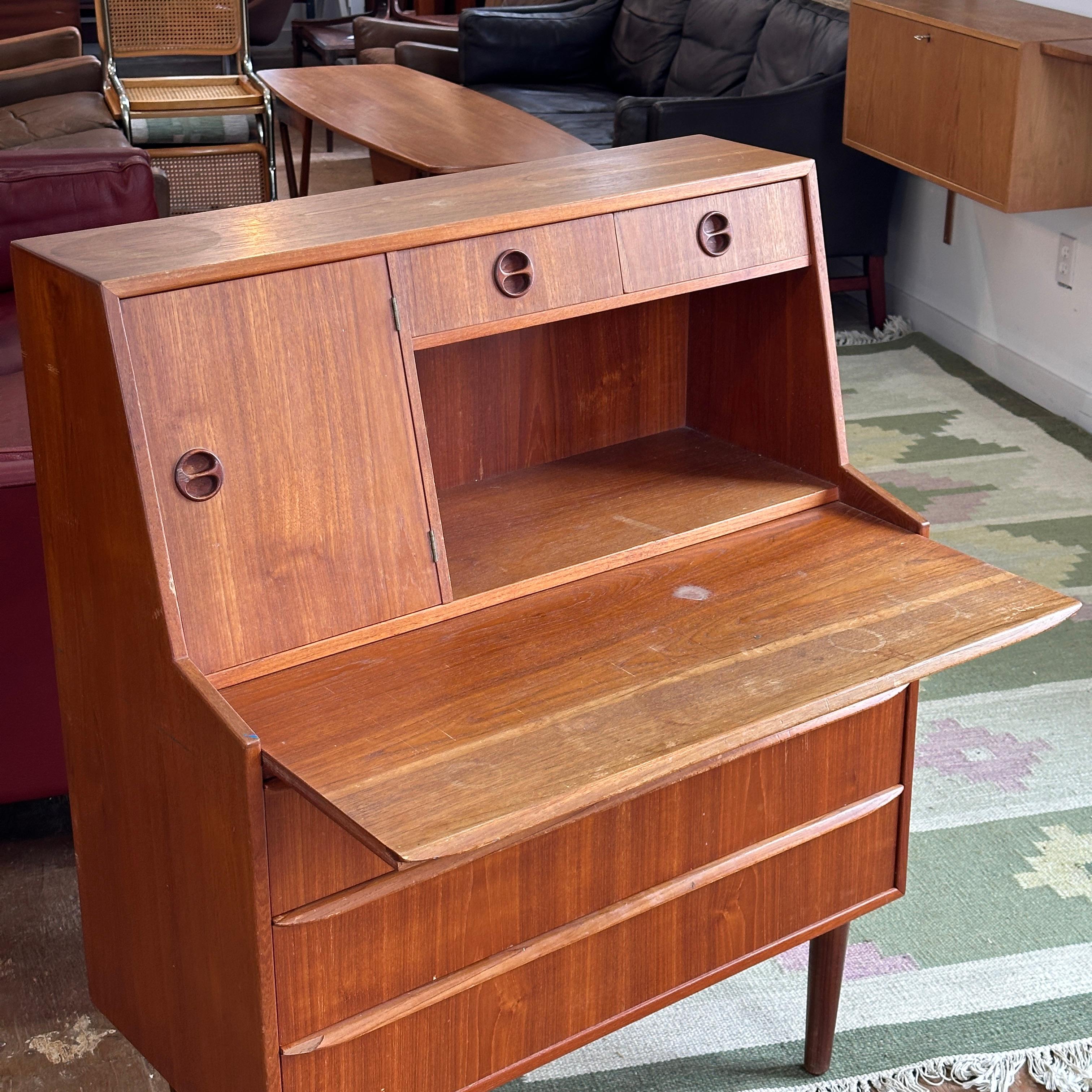 Danish Teak Bureau/Vanity For Sale