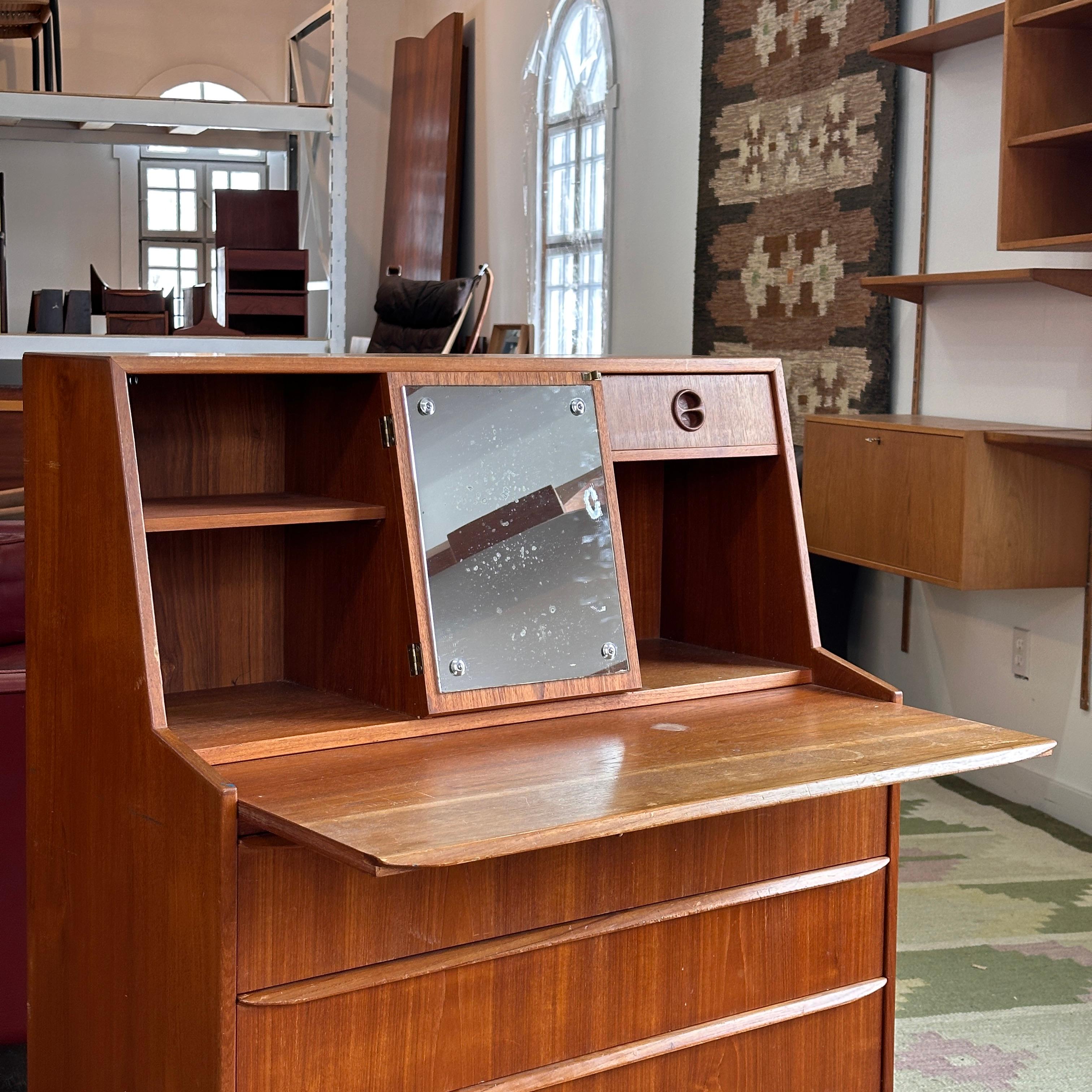 Teak Bureau/Vanity In Fair Condition For Sale In Puslinch, ON