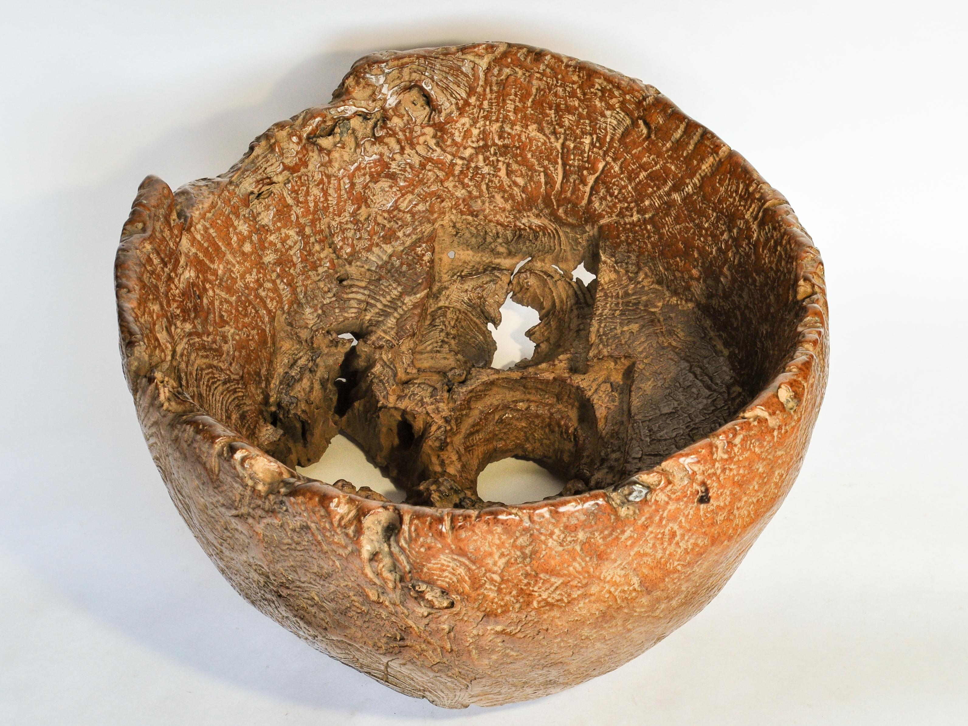 Teak Burl Planter / Bowl Eroded Bottom, Madura, Java, Early to Mid-20th Century 4
