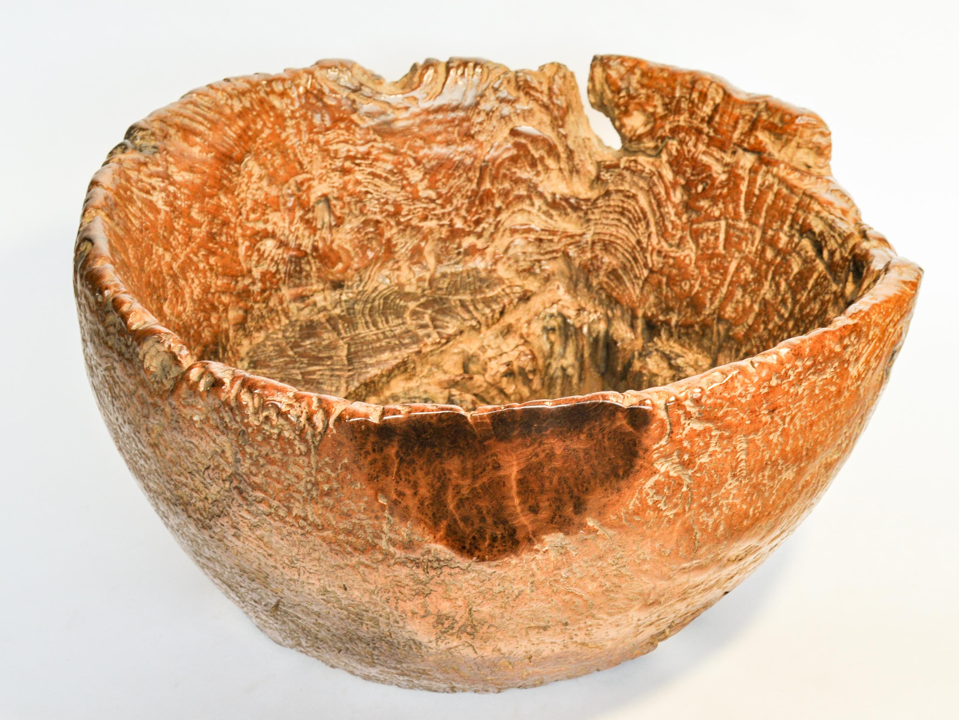 Teak Burl Planter / Bowl Eroded Bottom, Madura, Java, Early to Mid-20th Century 9