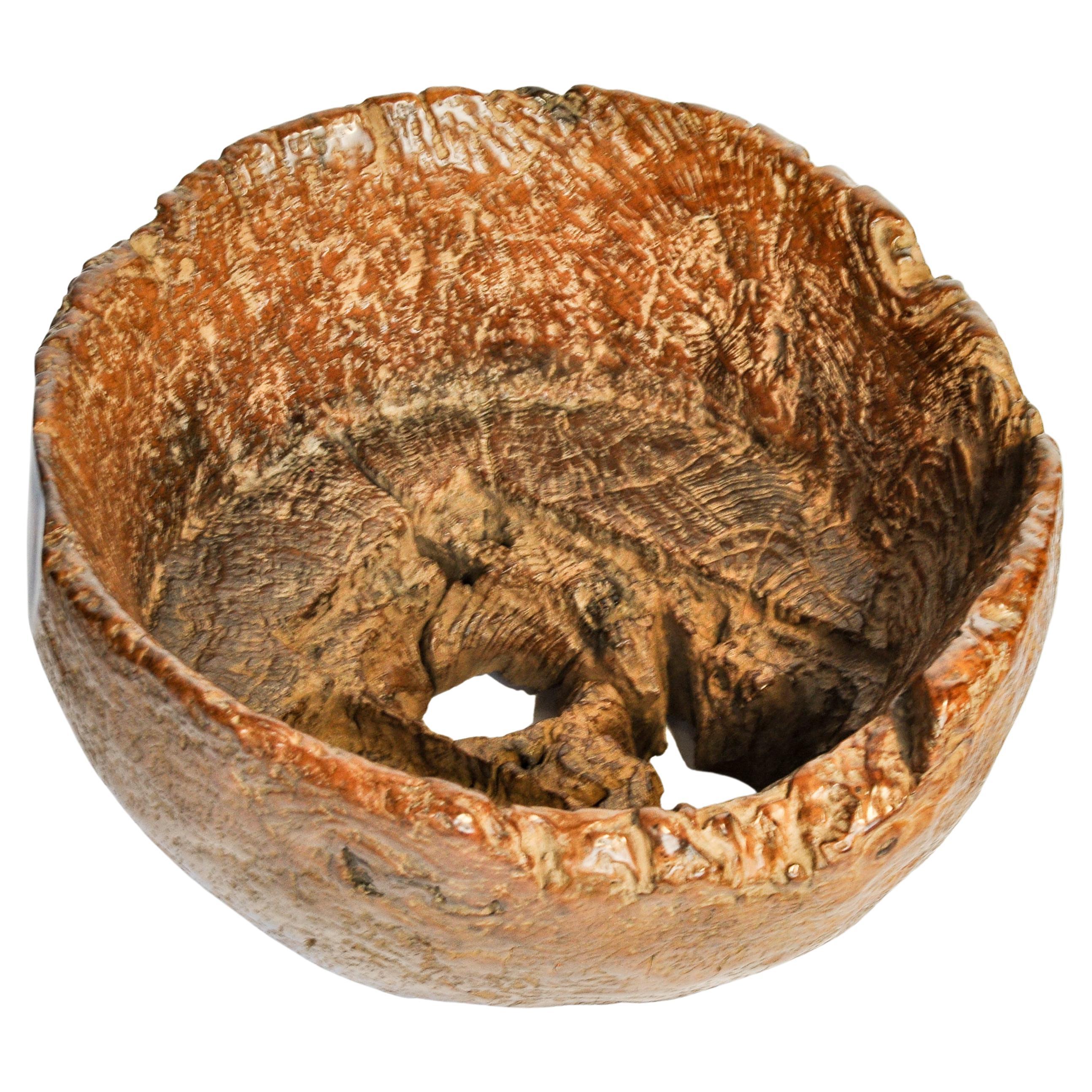 Teak Burl Planter / Bowl Eroded Bottom, Madura, Java, Early to Mid-20th Century