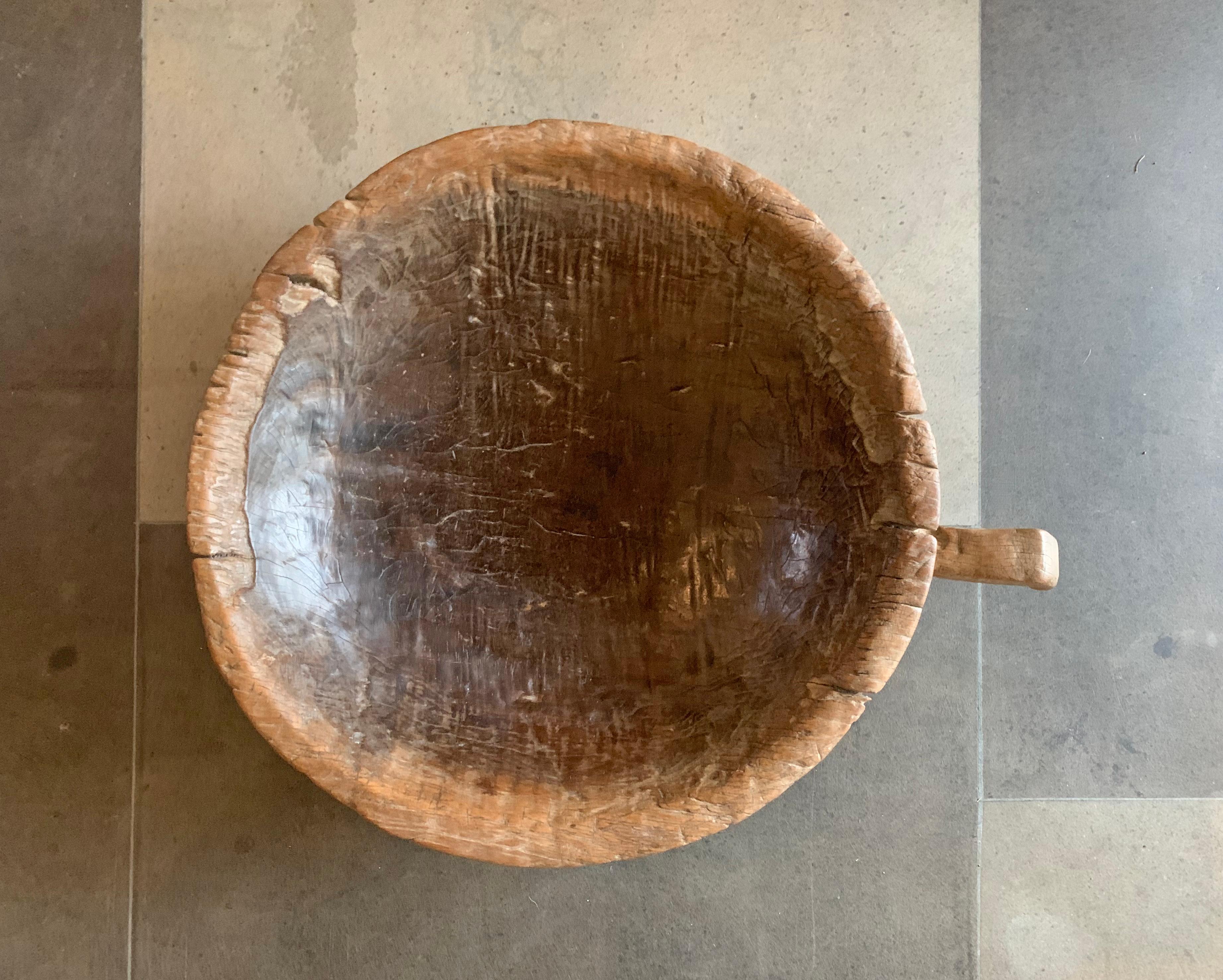 Other Teak Burl Wood Bowl from Java, Indonesia, Late 19th Century