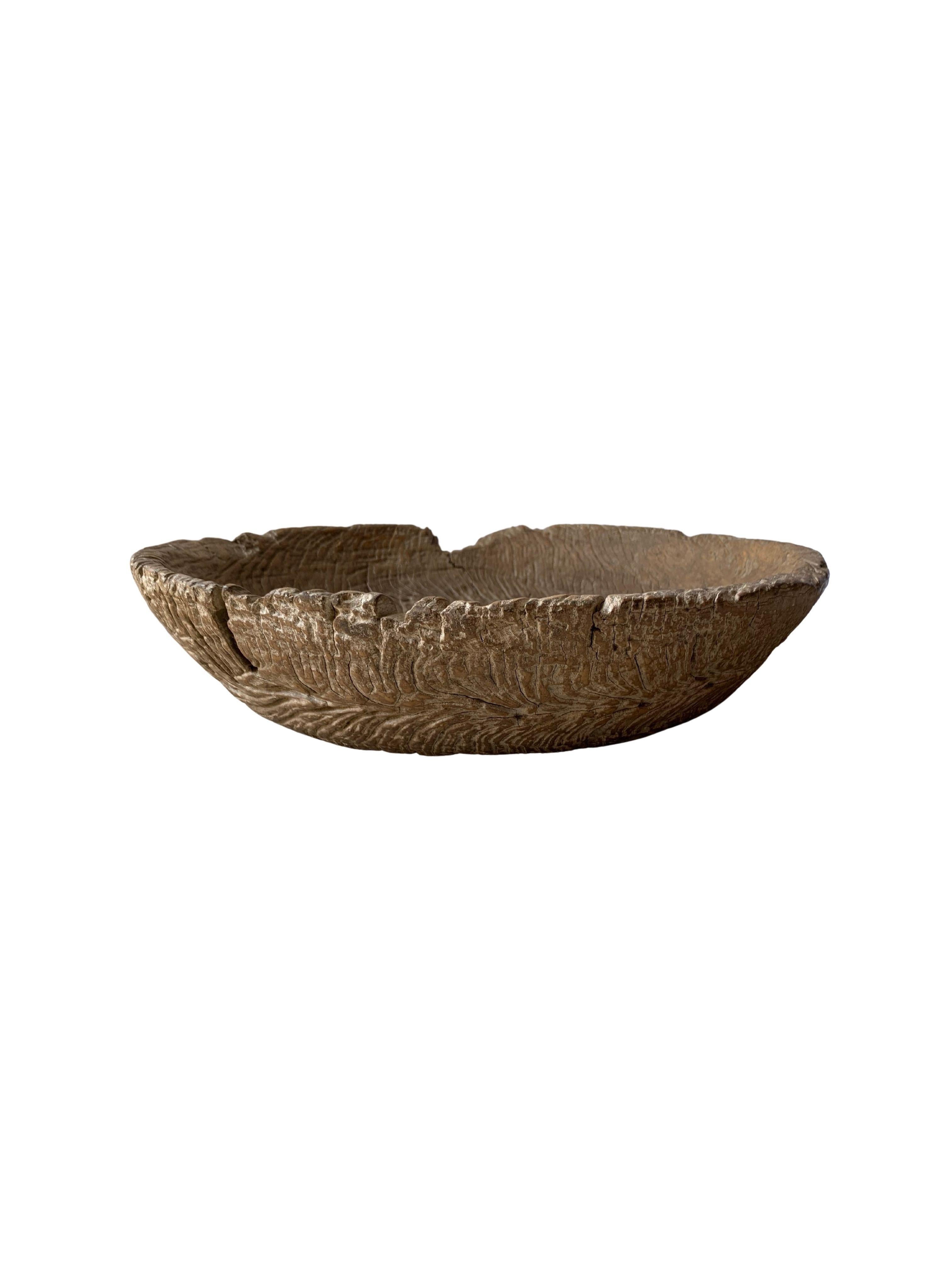 Other Teak Burl Wood Bowl from Java, Indonesia, Late 19th Century For Sale