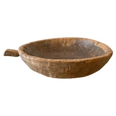 Teak Burl Wood Bowl from Java, Indonesia, Late 19th Century