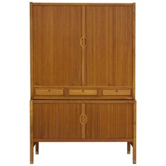 Teak Cabinet by Bodafors with Tambour Doors