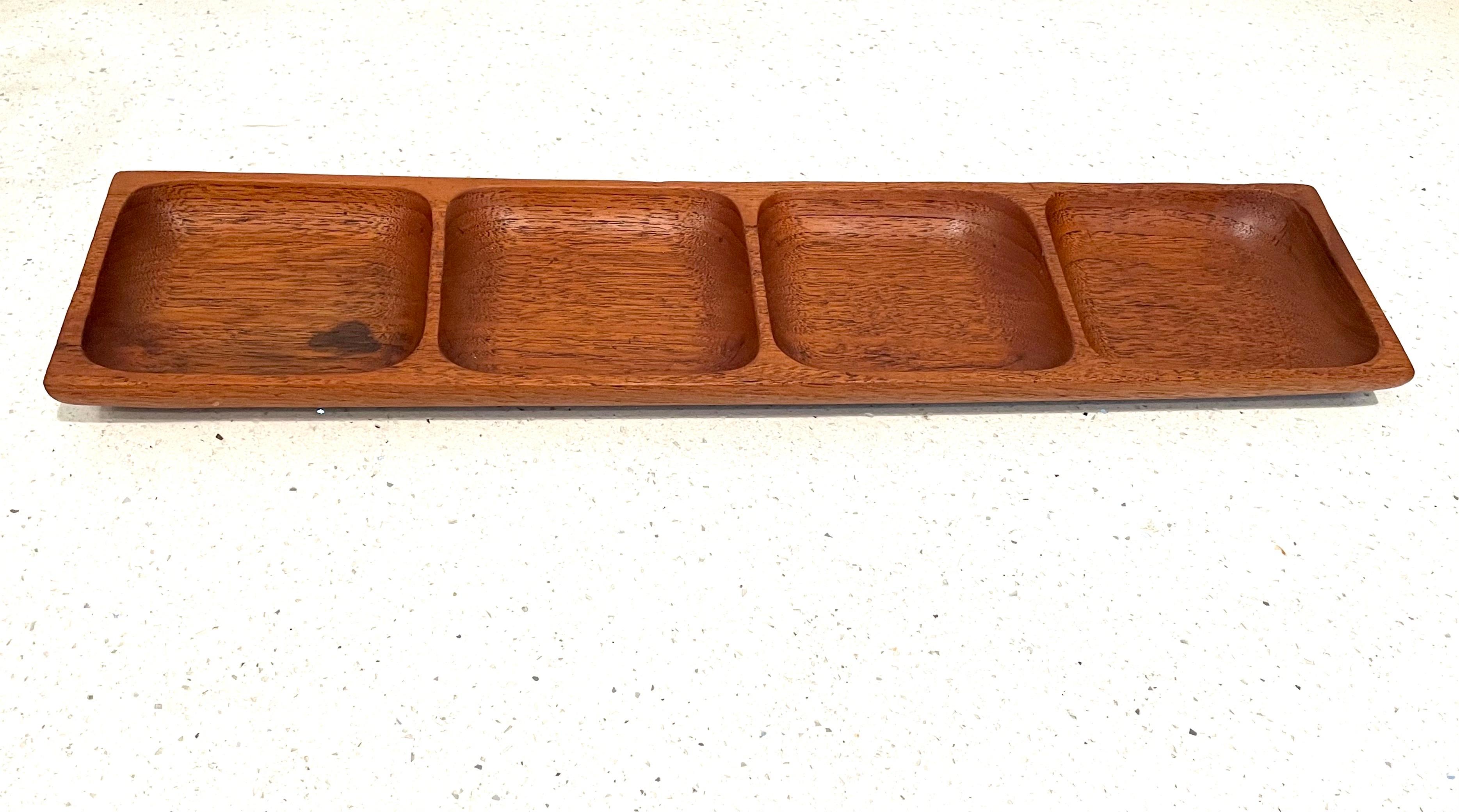 Scandinavian Modern Teak Catch All or Jewelry Holder, 1960s For Sale