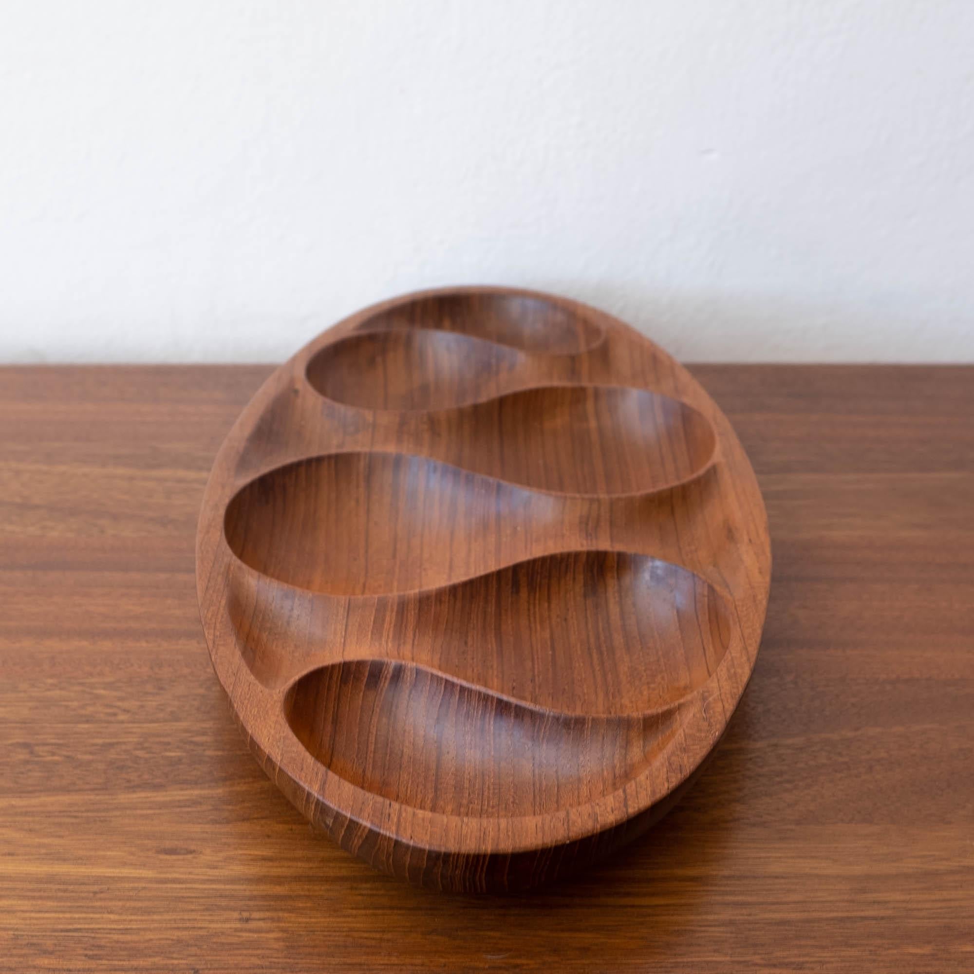 Teak Catch All or Jewelry Holder, 1960s In Good Condition In San Diego, CA