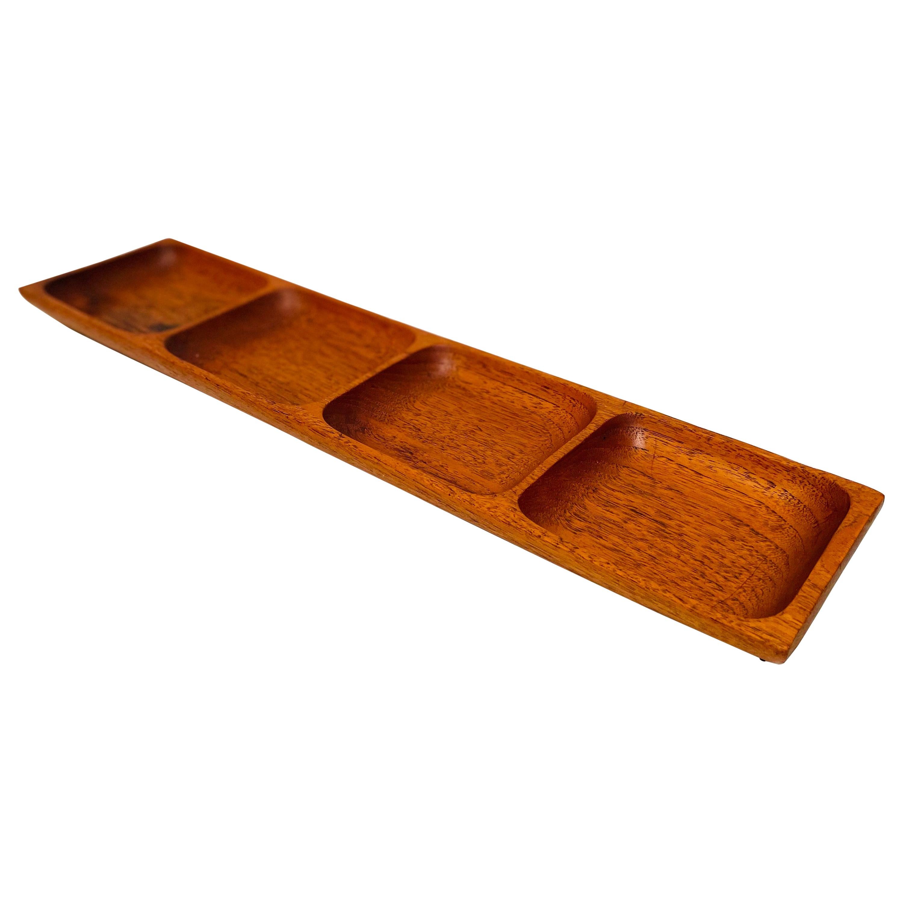 Teak Catch All or Jewelry Holder, 1960s For Sale