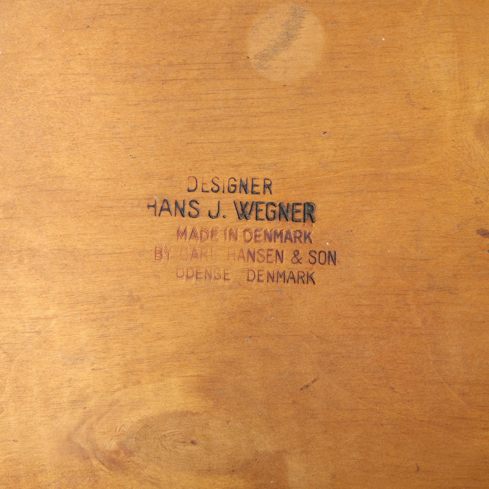 Teakholzstuhl CH33 von Hans J. Wegner im Angebot 3