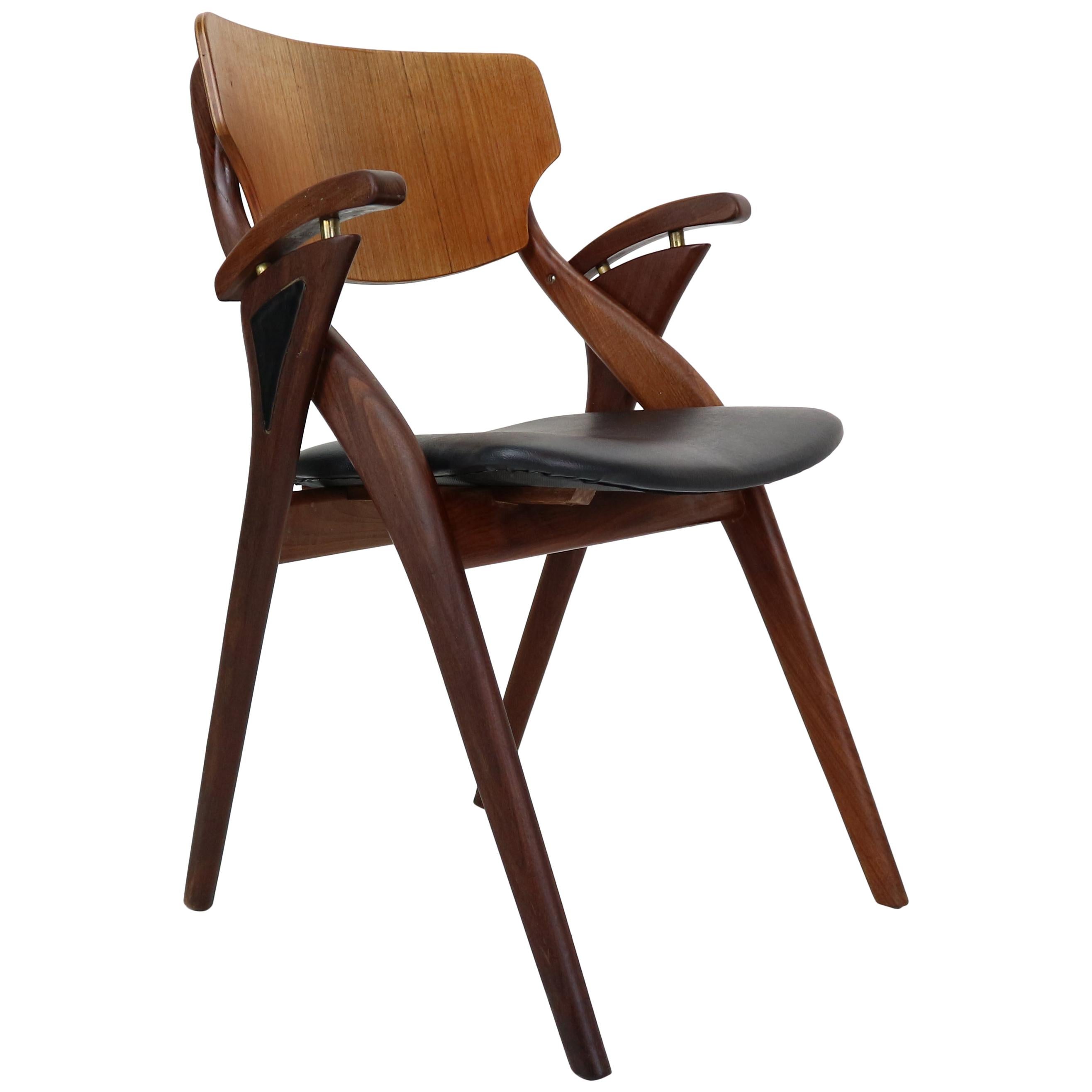 Teak Chair by Arne Hovmand-Olsen for Mogens Kold Møbelfabrik, Denmark, 1960s