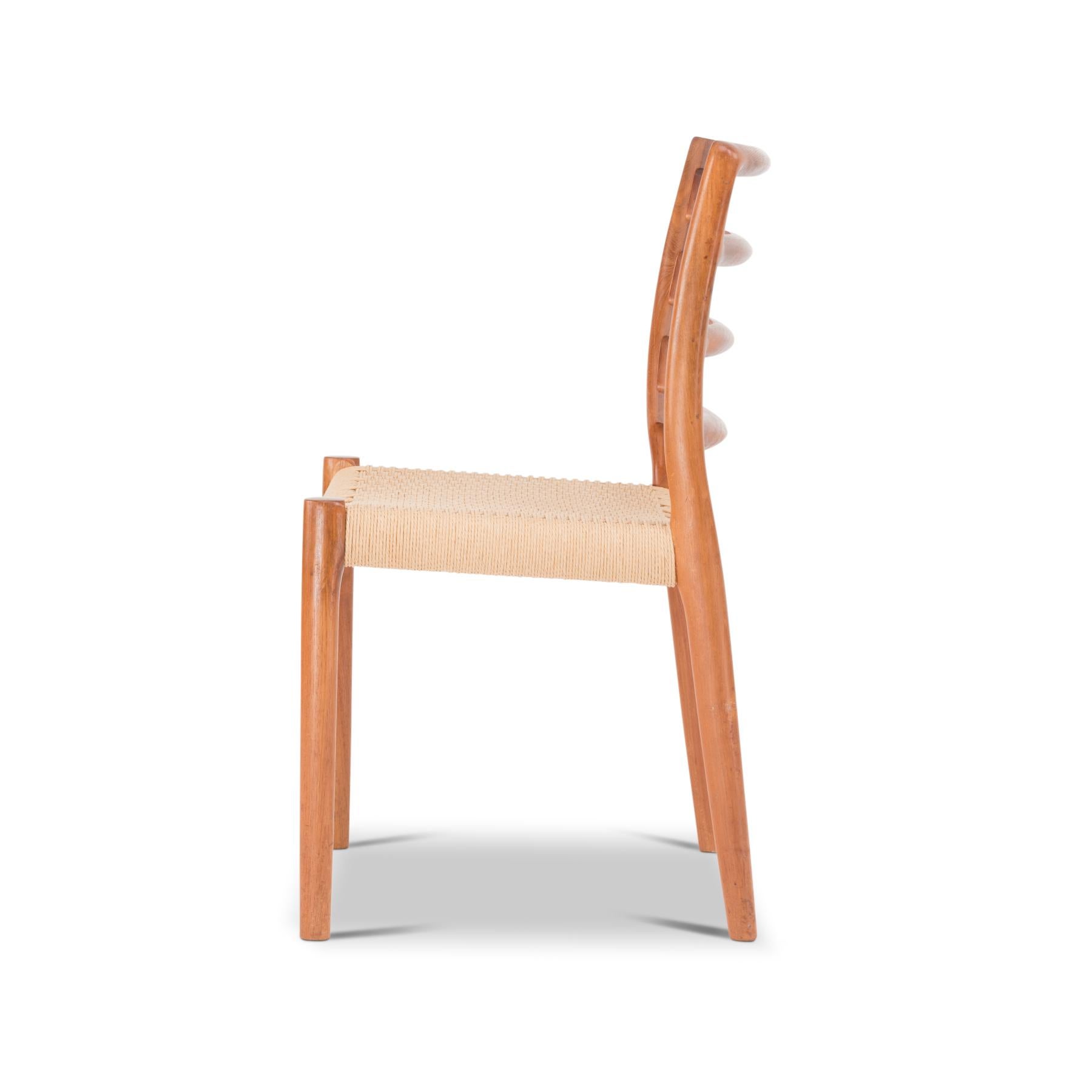 Mid-Century Modern Teak Chair Model 85 by Niels Otto Møller, 1980s