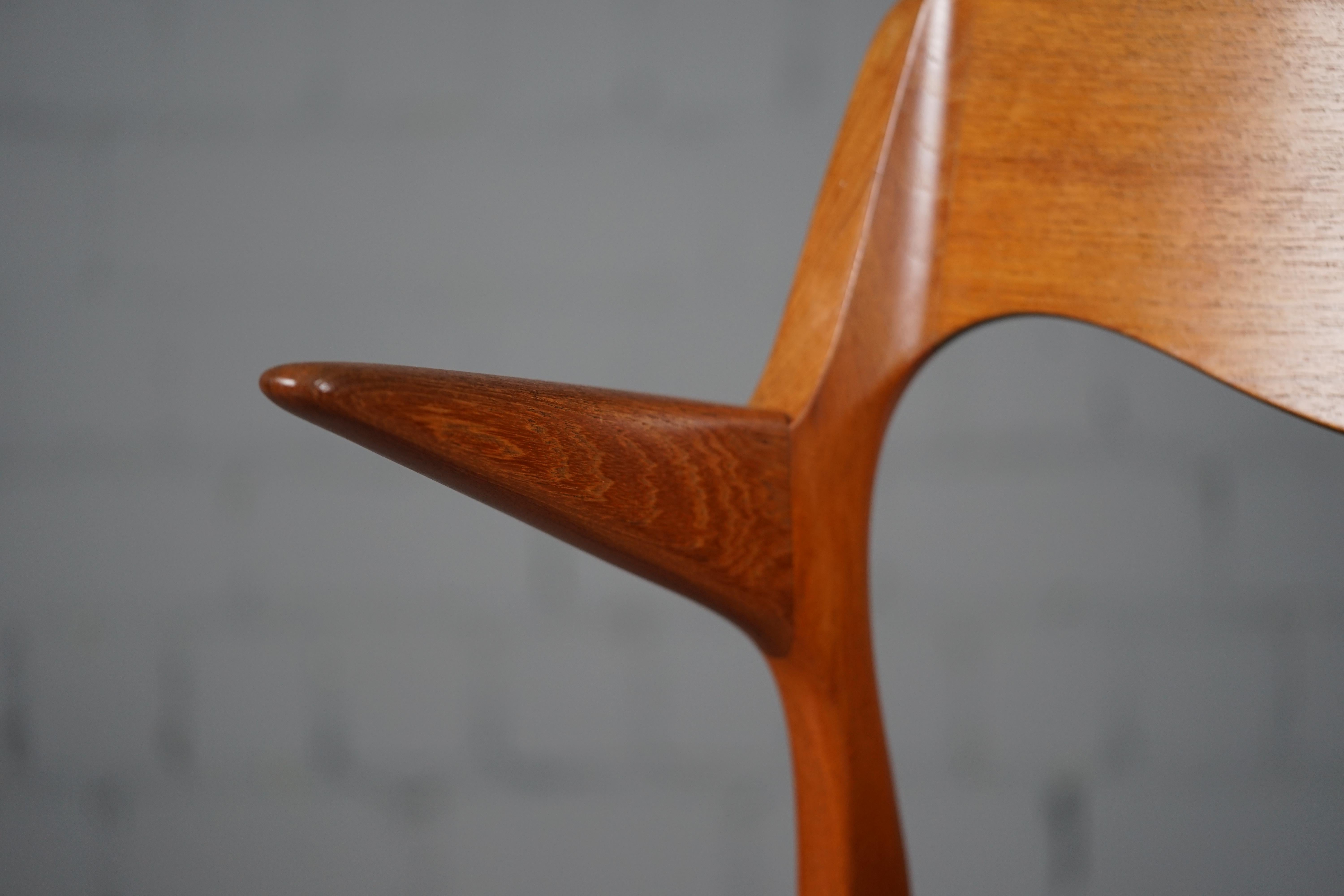 Teak Chair Model No. 55 Chair by Niels O. Moller for J.L Møller 6