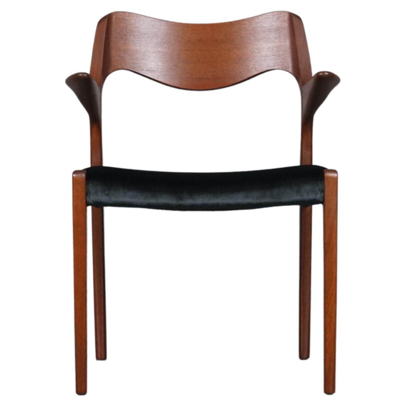 Teak Chair Model No. 55 Chair by Niels O. Moller for J.L Møller For Sale