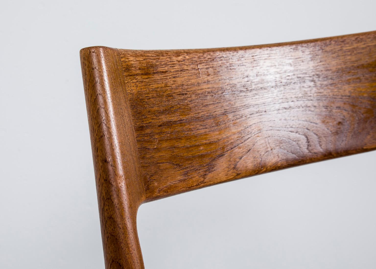 Mid-20th Century Teak Chair No. 77 by Niels Moller for Moller Models Denmark, 1960s For Sale