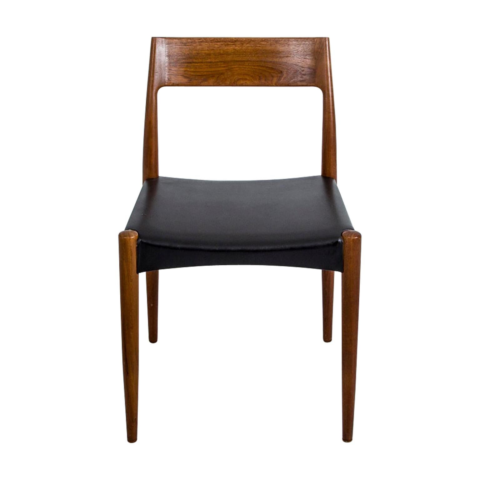 Teak Chair No. 77 by Niels Moller for Moller Models Denmark, 1960s For Sale