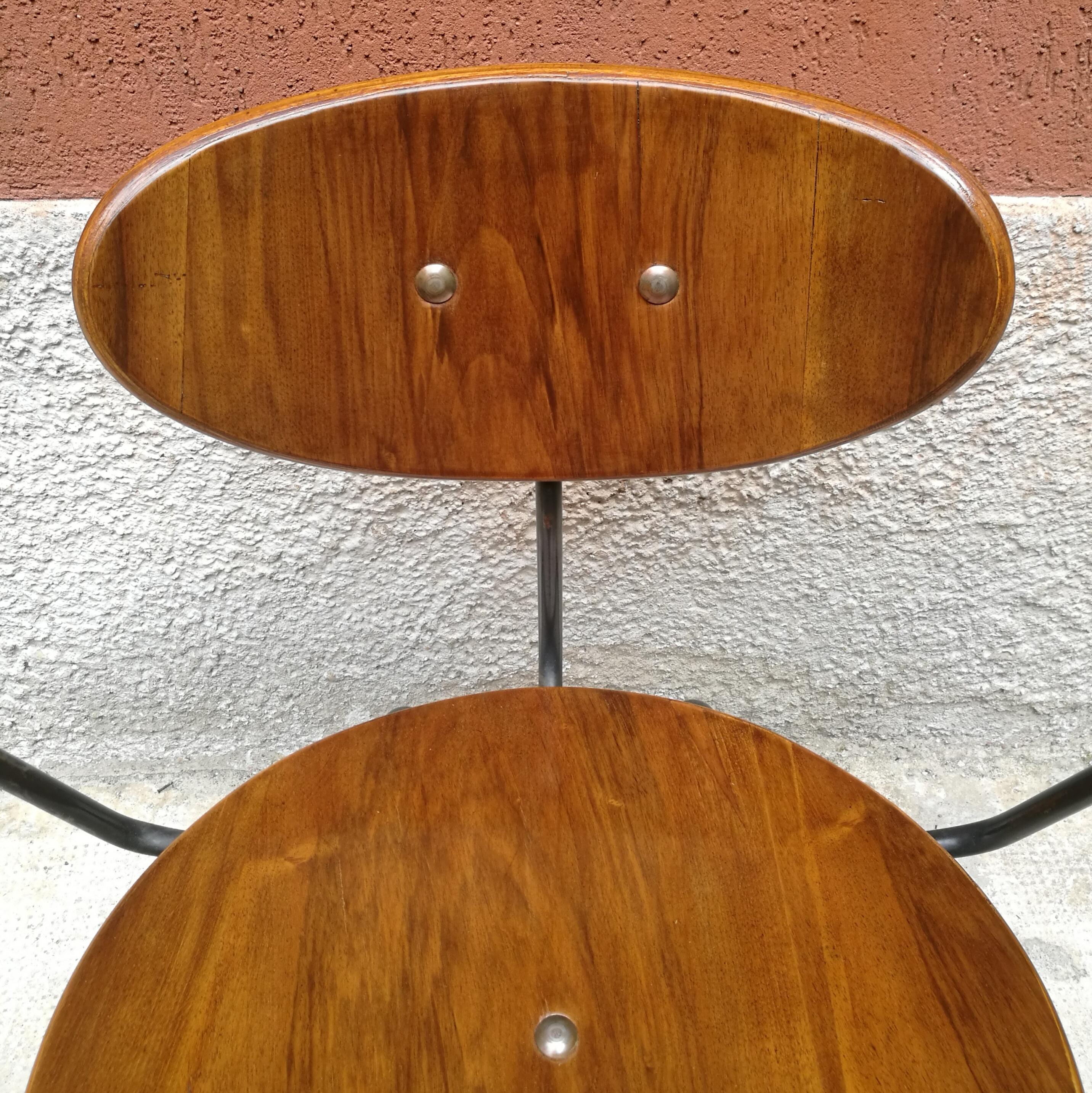 Mid-20th Century Teak Chair with Armrests from Germany, 1960s