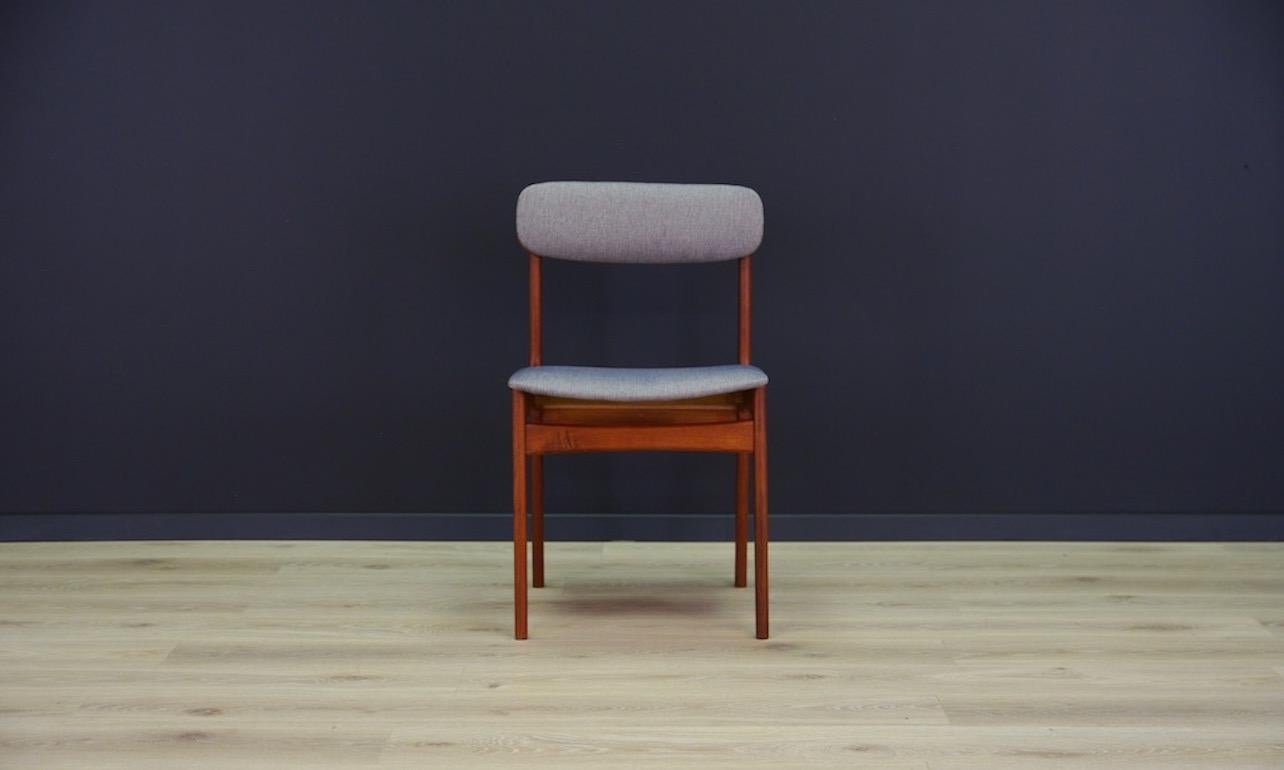 Mid-Century Modern Teak Chairs Danish Design Midcentury, 1960-1970