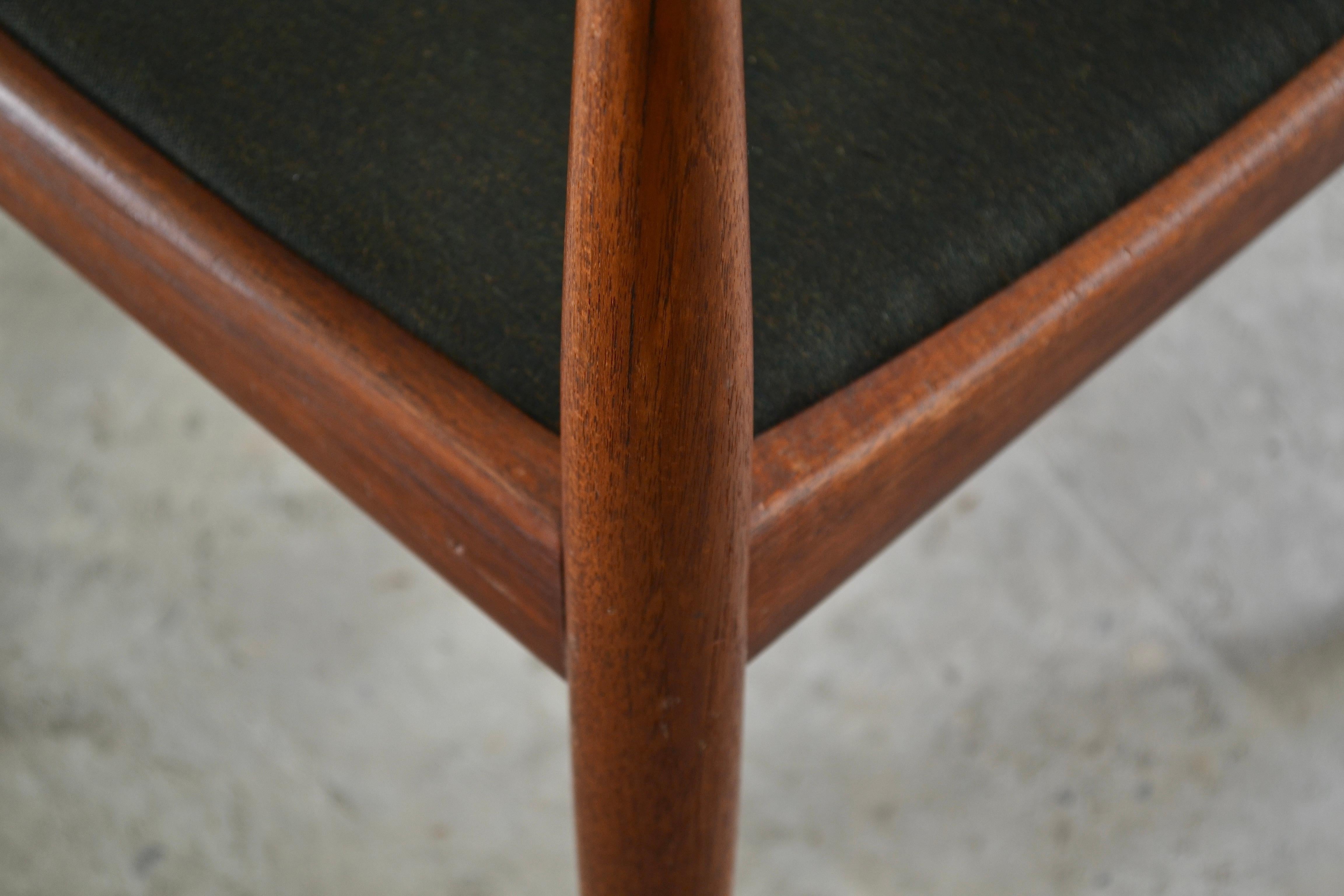 Teak Chairs, Kai Kristiansen, Fritz Hansen, Denmark, 1961 3
