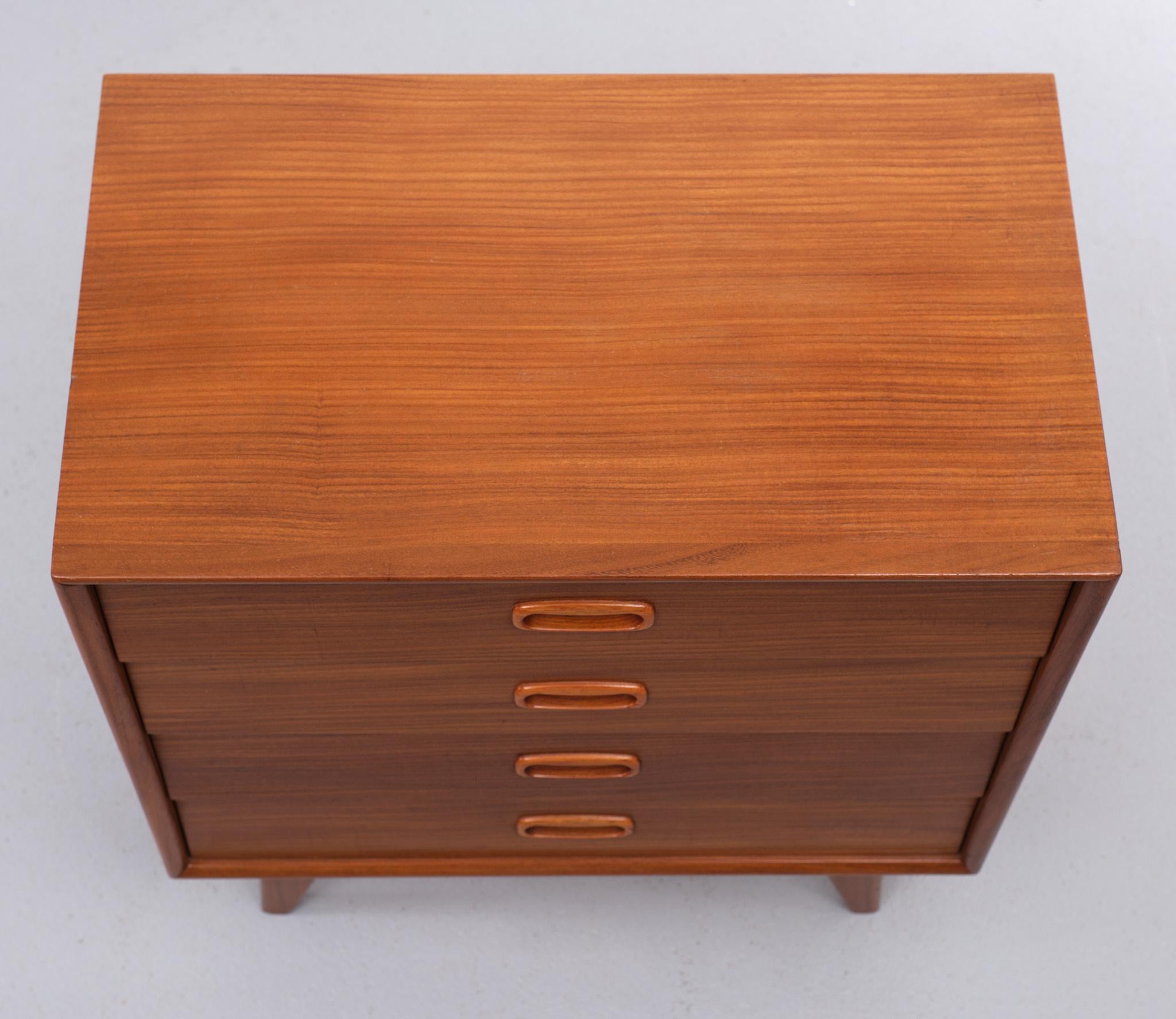 Mid-20th Century Teak Chest of Drawers 1960s Holland