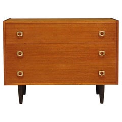 Teak Chest of Drawers 1970s Vintage Danish Design