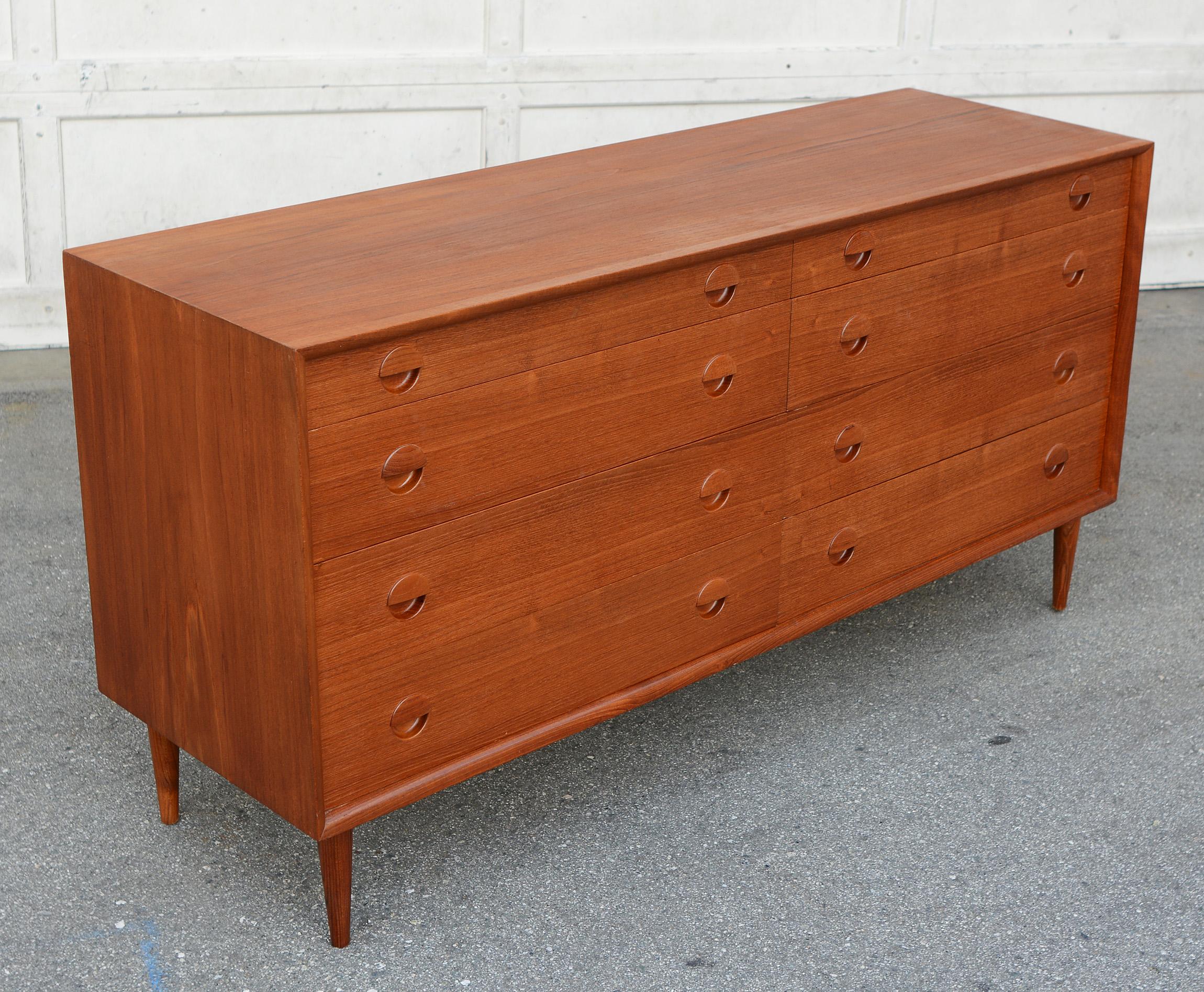 Teak Chest of Drawers by Grete Jalk In Good Condition In San Mateo, CA