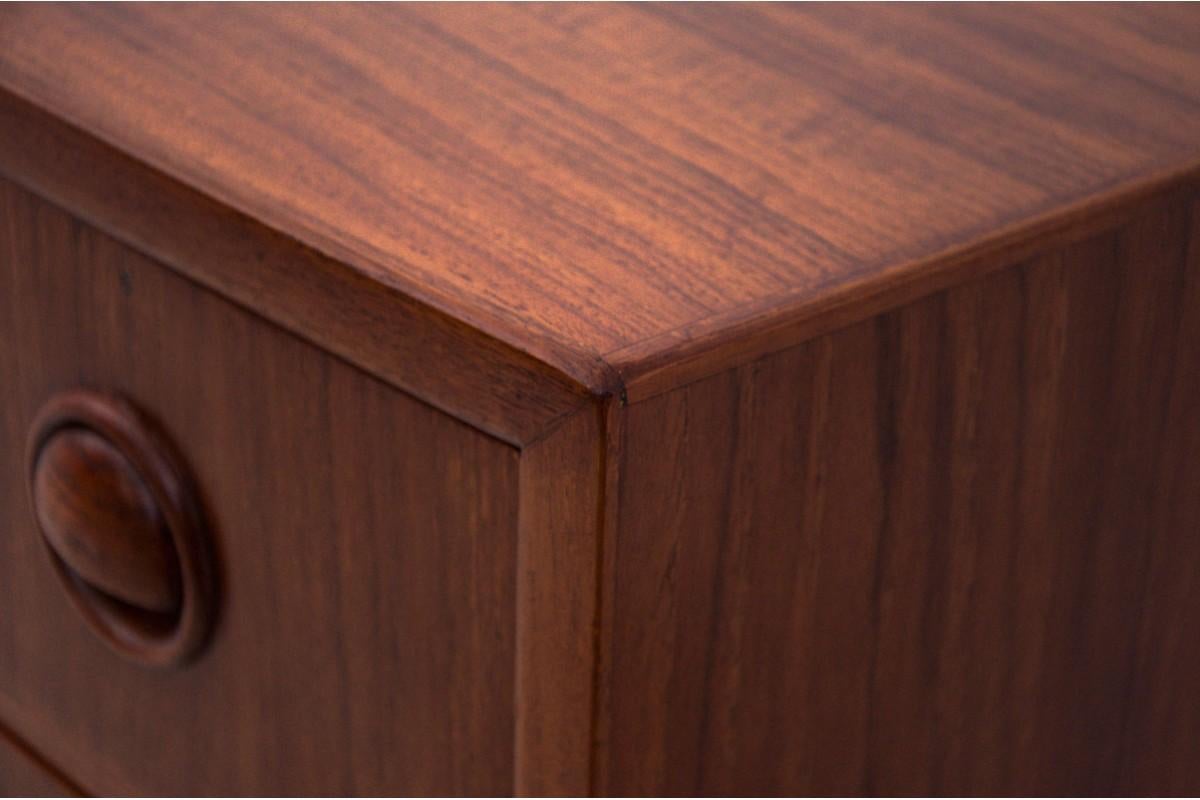 Cassettiera in teak, design danese, anni '60 in vendita 4