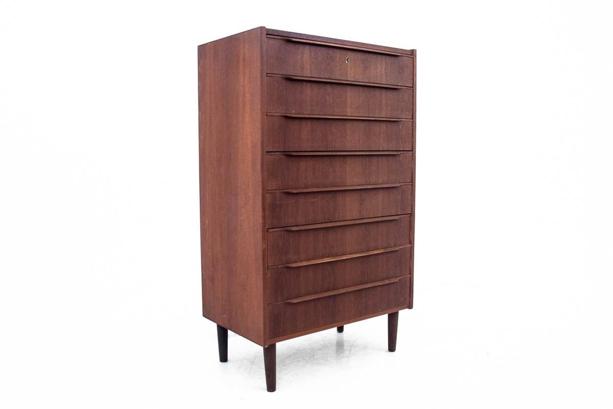 Scandinavian Modern Teak Chest of Drawers, Danish Design, 1960s