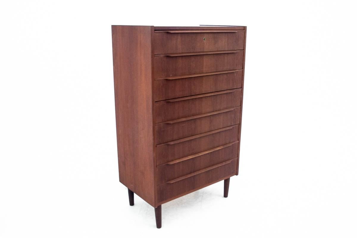 Teak Chest of Drawers, Danish Design, 1960s In Good Condition In Chorzów, PL
