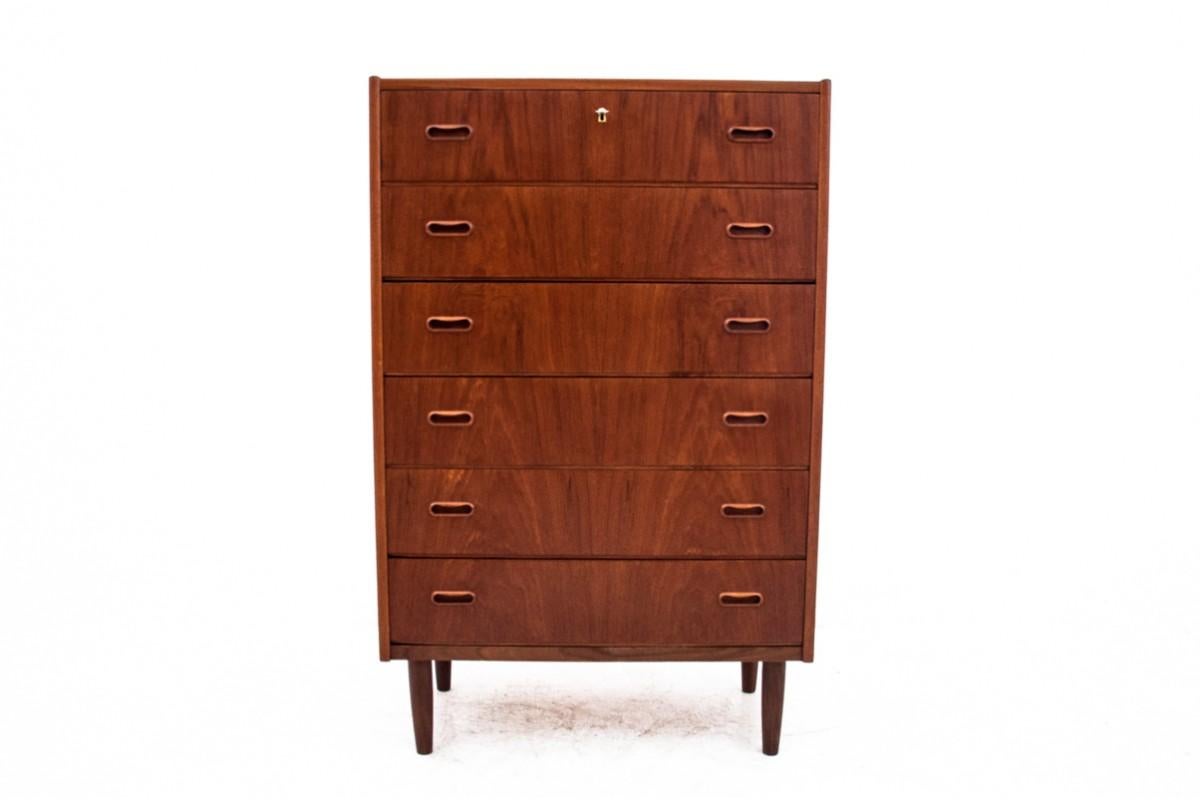 Danish Teak Chest of Drawers, Denmark, 1960s For Sale