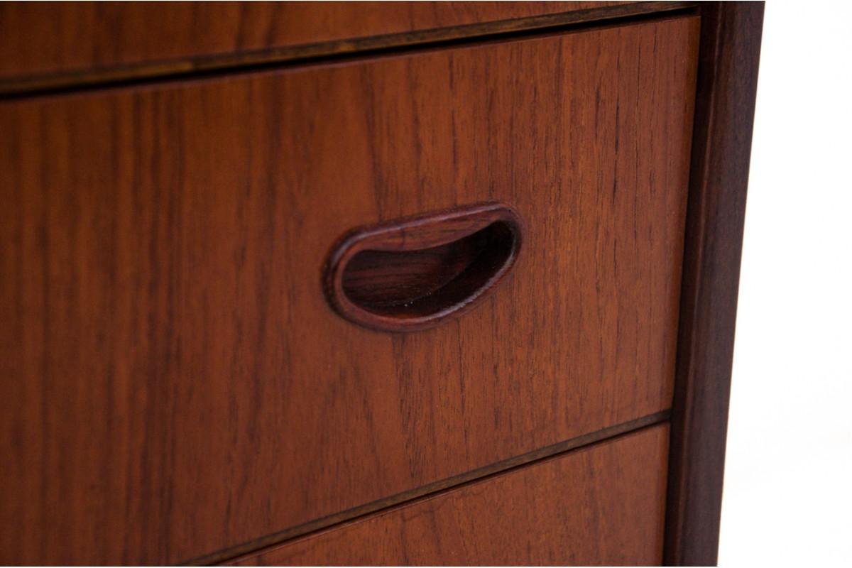 Cassettiera in teak, Danimarca, anni '60 in vendita 3