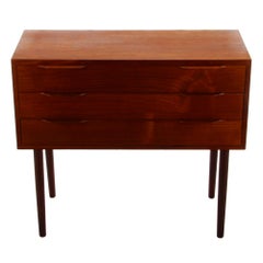 Teak Chest of Drawers from the 1960s, Danish Midcentury Dresser with Drawers