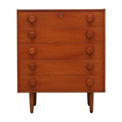 Teak Chest of Drawers Vintage 1960s Vintage Midcentury