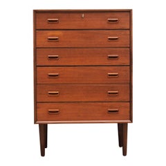 Teak Chest of Drawers Vintage 1960-1970