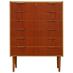 Teak Chest of Drawers Vintage Teak Danish Design, 1970s