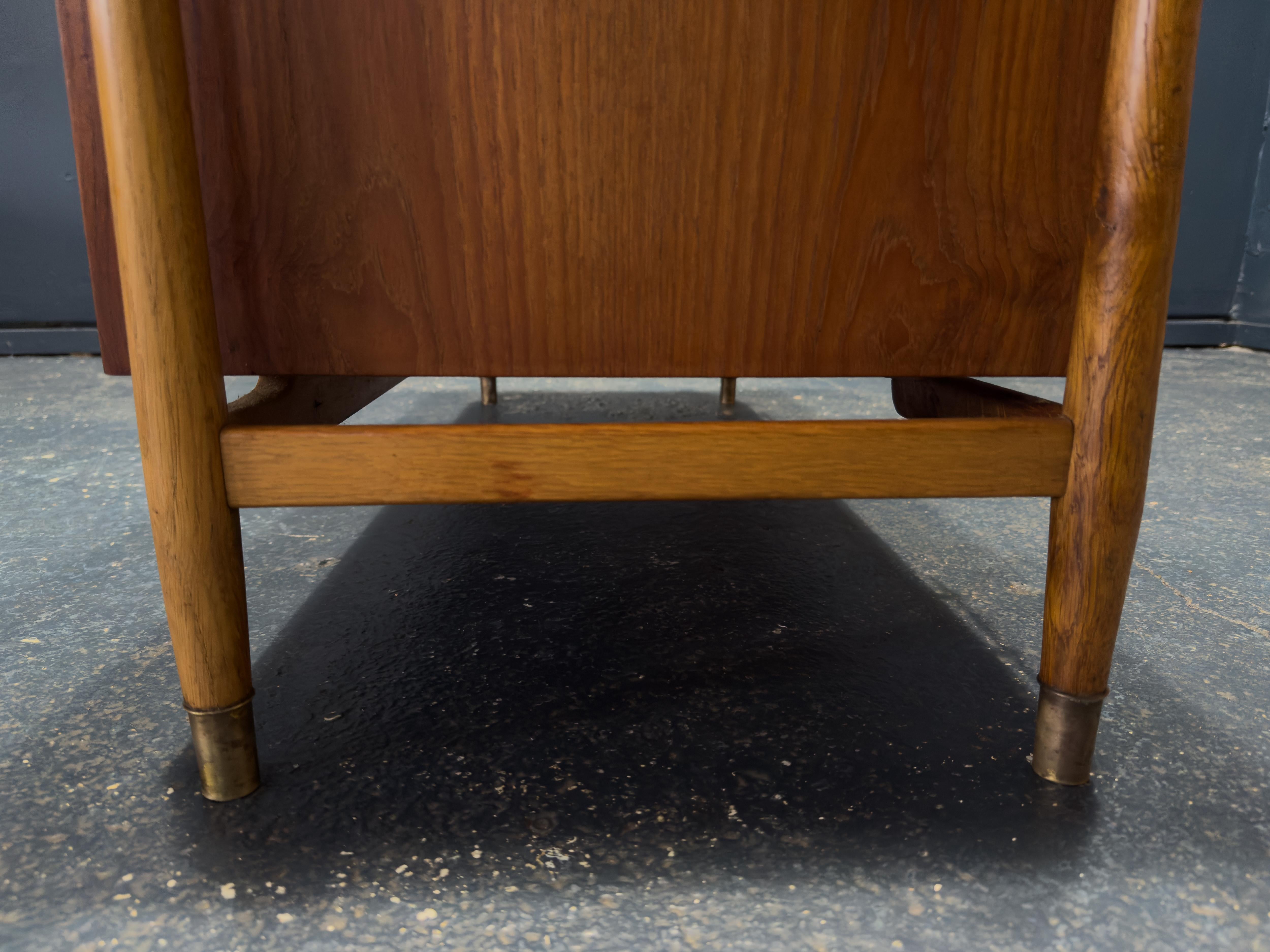 Teak Chest of Drawers with Brass Handles 4