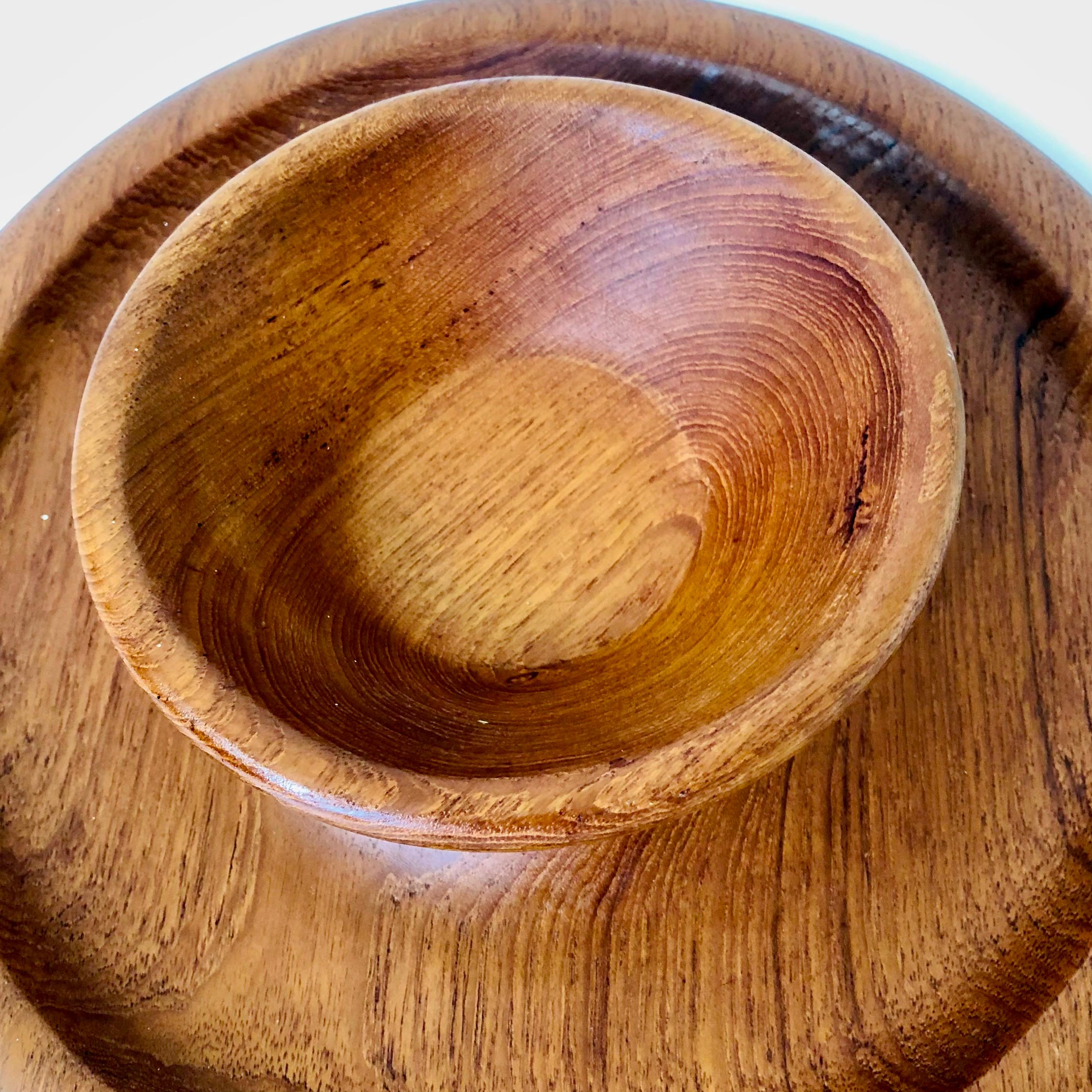 20th Century Teak Chip and Dip Tray For Sale